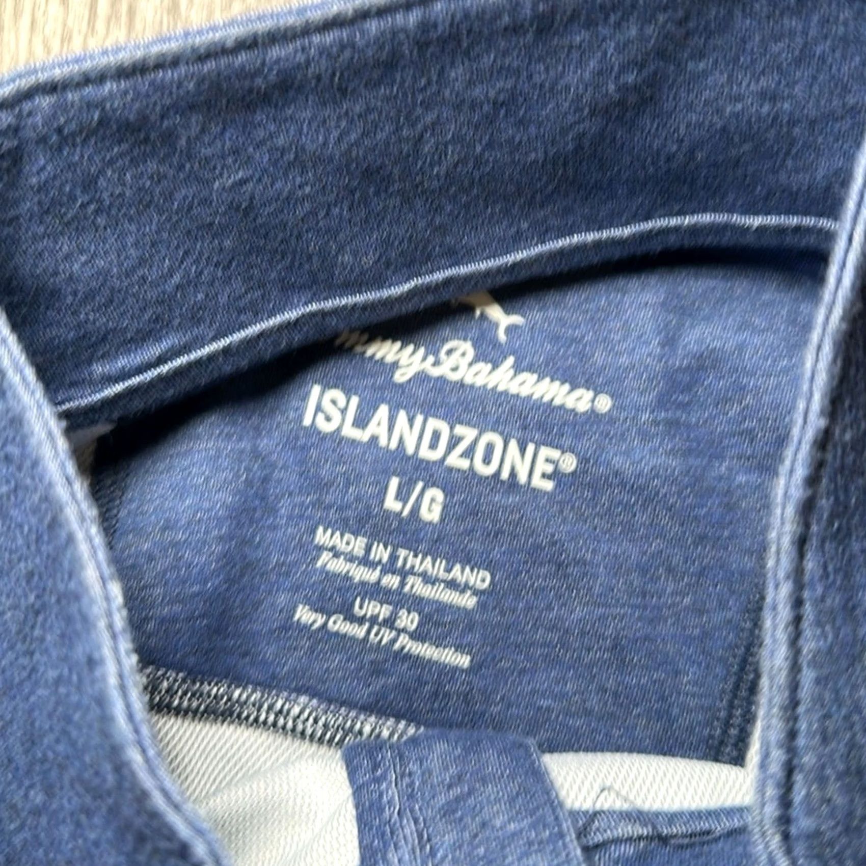 Tommy Bahama VINTAGE Tommy Bahama Island Zone Lightweight Soft Quarter Zip Pullover Shirt Mens Large Navy Blue Size US L / EU 52-54 / 3 - 7 Thumbnail