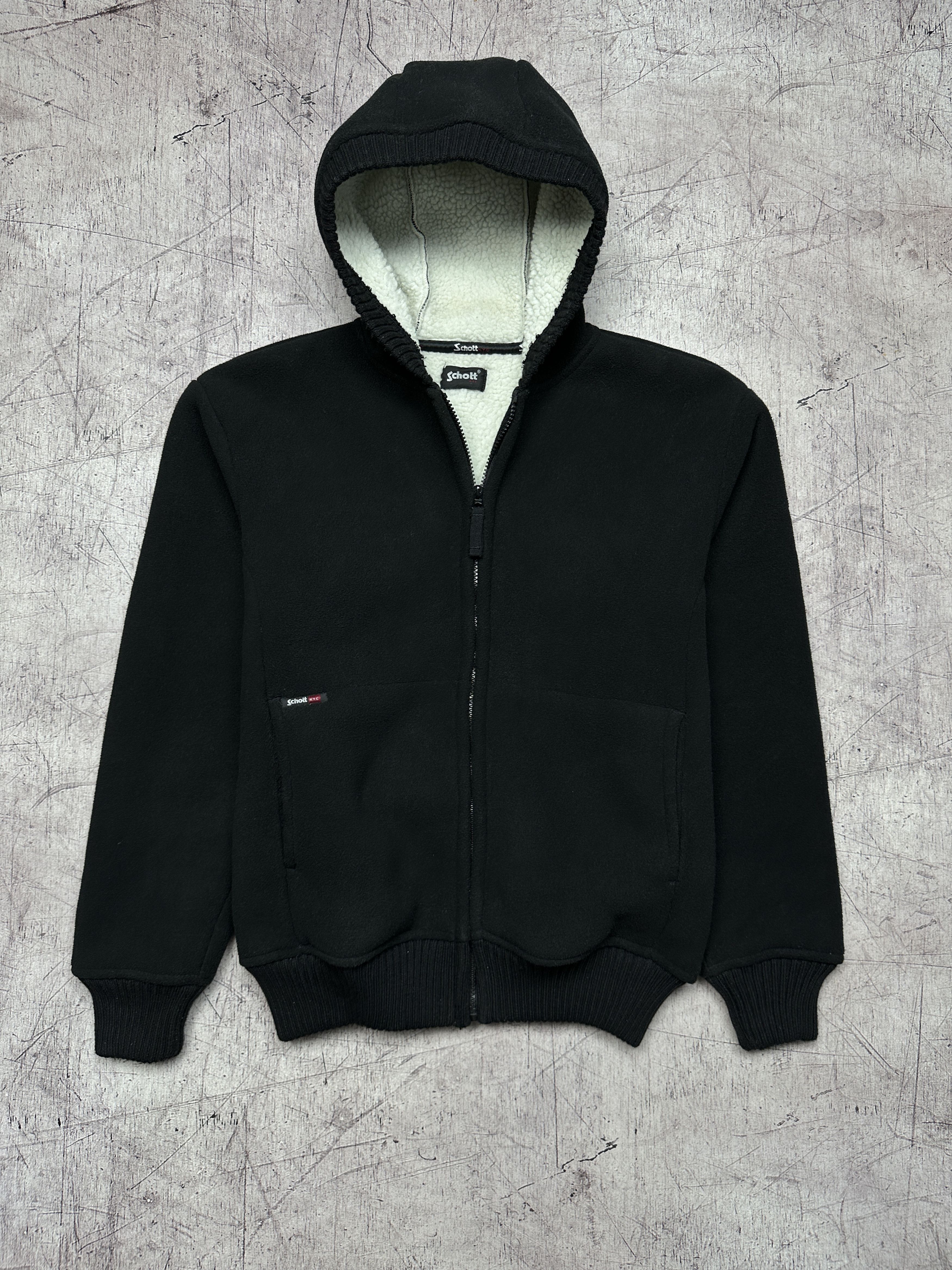 Schott Schott NYC Vintage Mens Sherpa Fleece Jacket Size US M / EU 48-50 / 2 - 1 Thumbnail