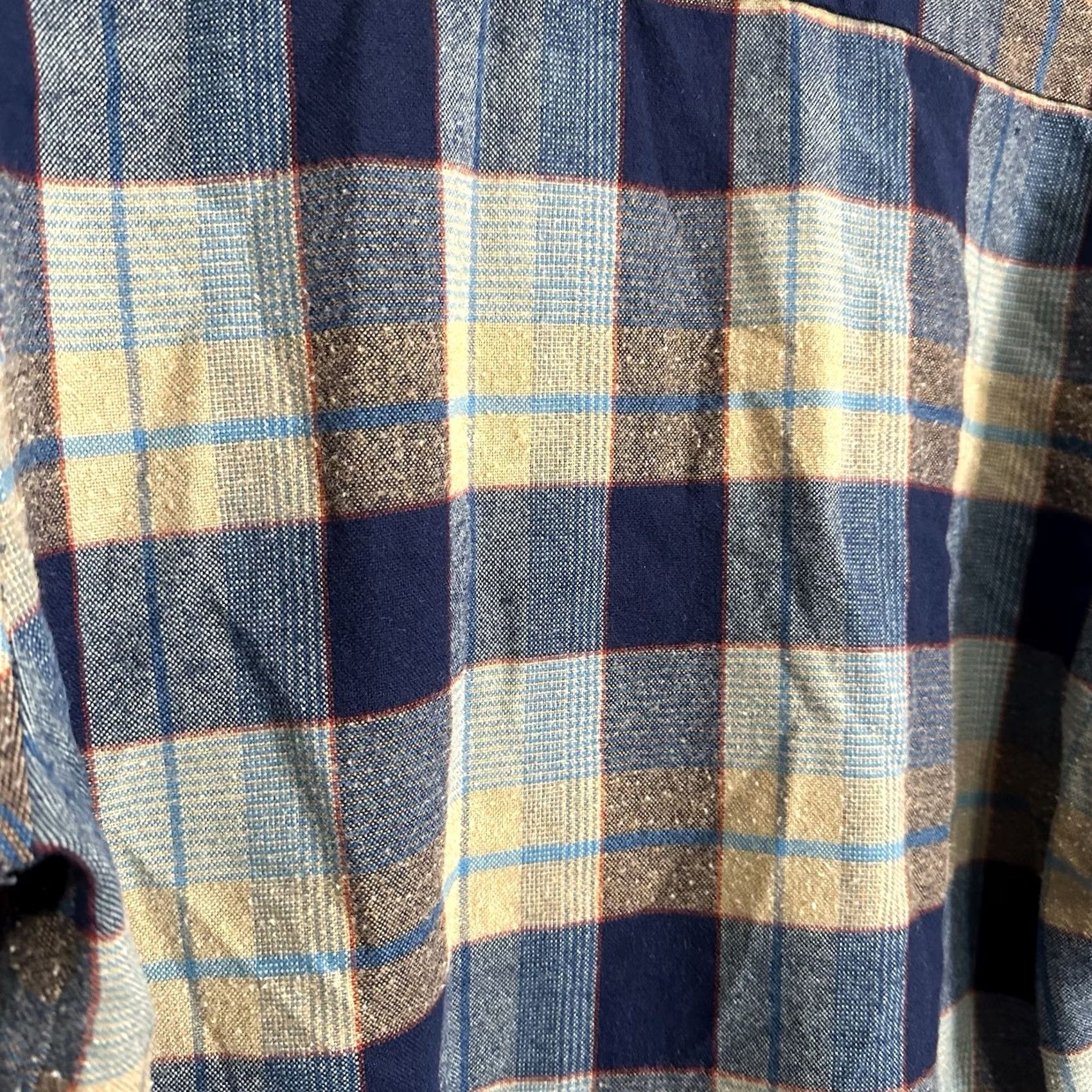 Vintage VINTAGE American Vintage Plaid Button-Up Shirt Block Blue 70s 80s 16 L Regular Men Size US L / EU 52-54 / 3 - 6 Thumbnail