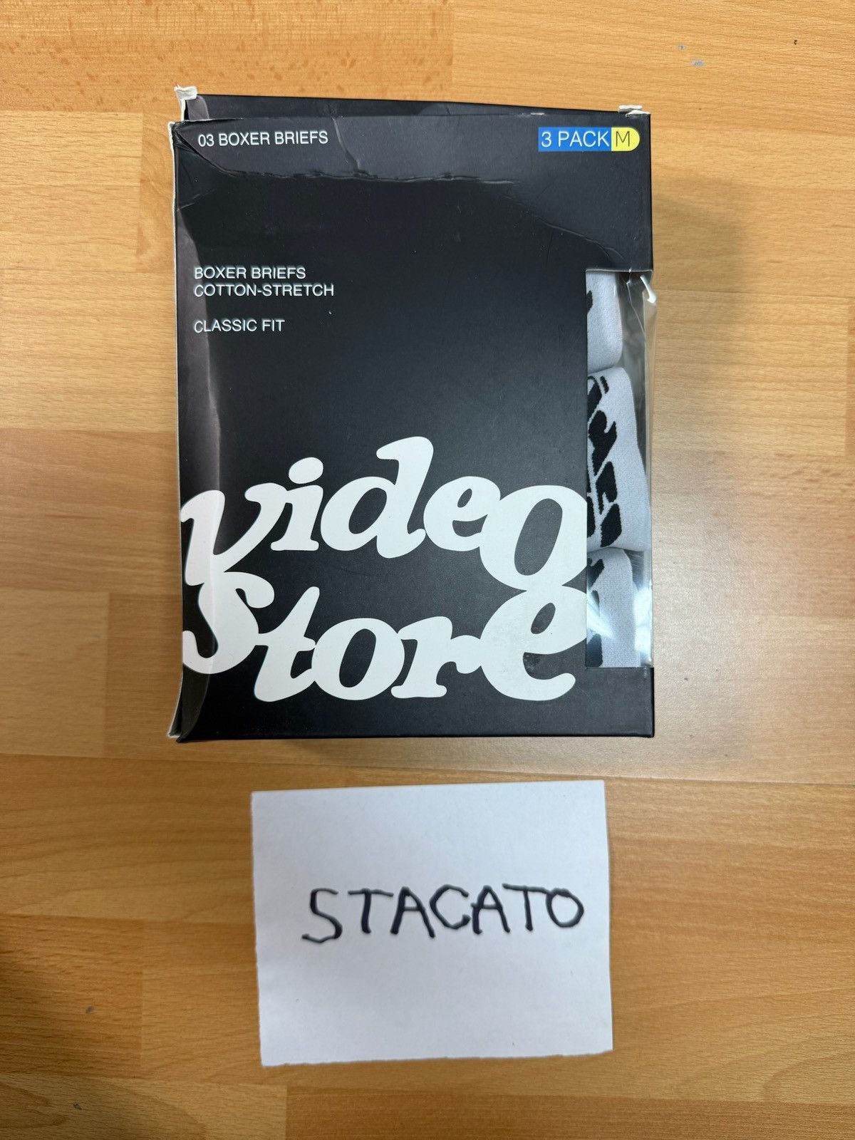 Brockhampton × Video Store Apparel Video Store Brockhampton Underwear White size Medium Size 32 - 1 Thumbnail