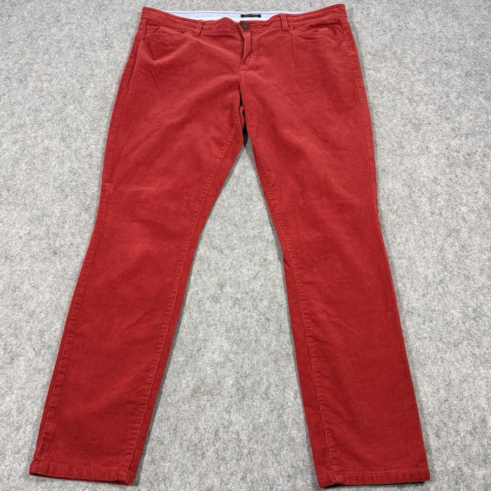 Tommy Hilfiger Tommy Hilfiger Corduroy Stretch Pants Women's Size 14 Red Corduroy Stretch Pants Womens 14 Red Tommy Hilfiger Size 36" / US 14 / IT 50 - 2 Thumbnail