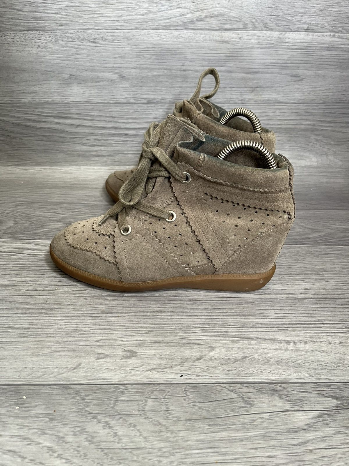 Isabel Marant Isabel marant bobby suede wedge boots y2k, ash Size US 7 / IT 37 - 4 Thumbnail