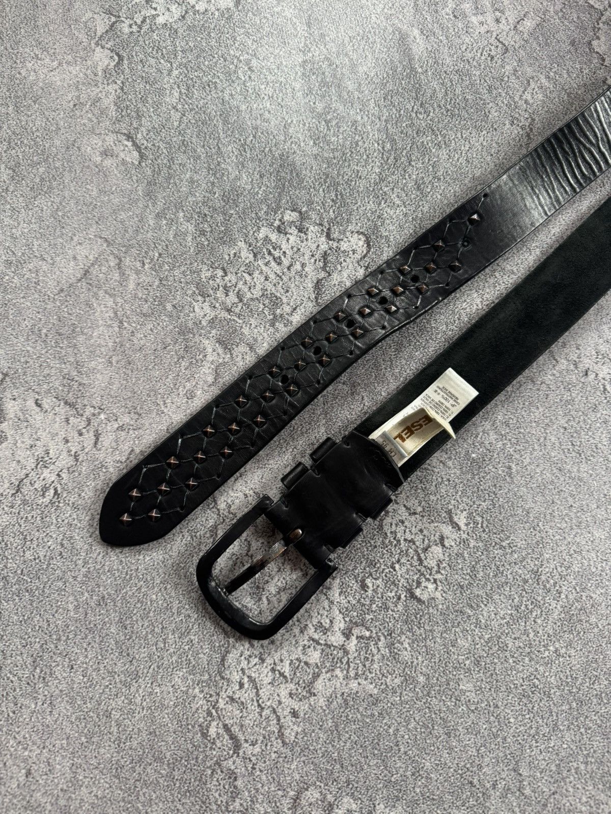 Diesel × Diesel Black Gold Diesel Avantgarde rhinestones black vintage belt biker punk Size ONE SIZE - 15 Thumbnail