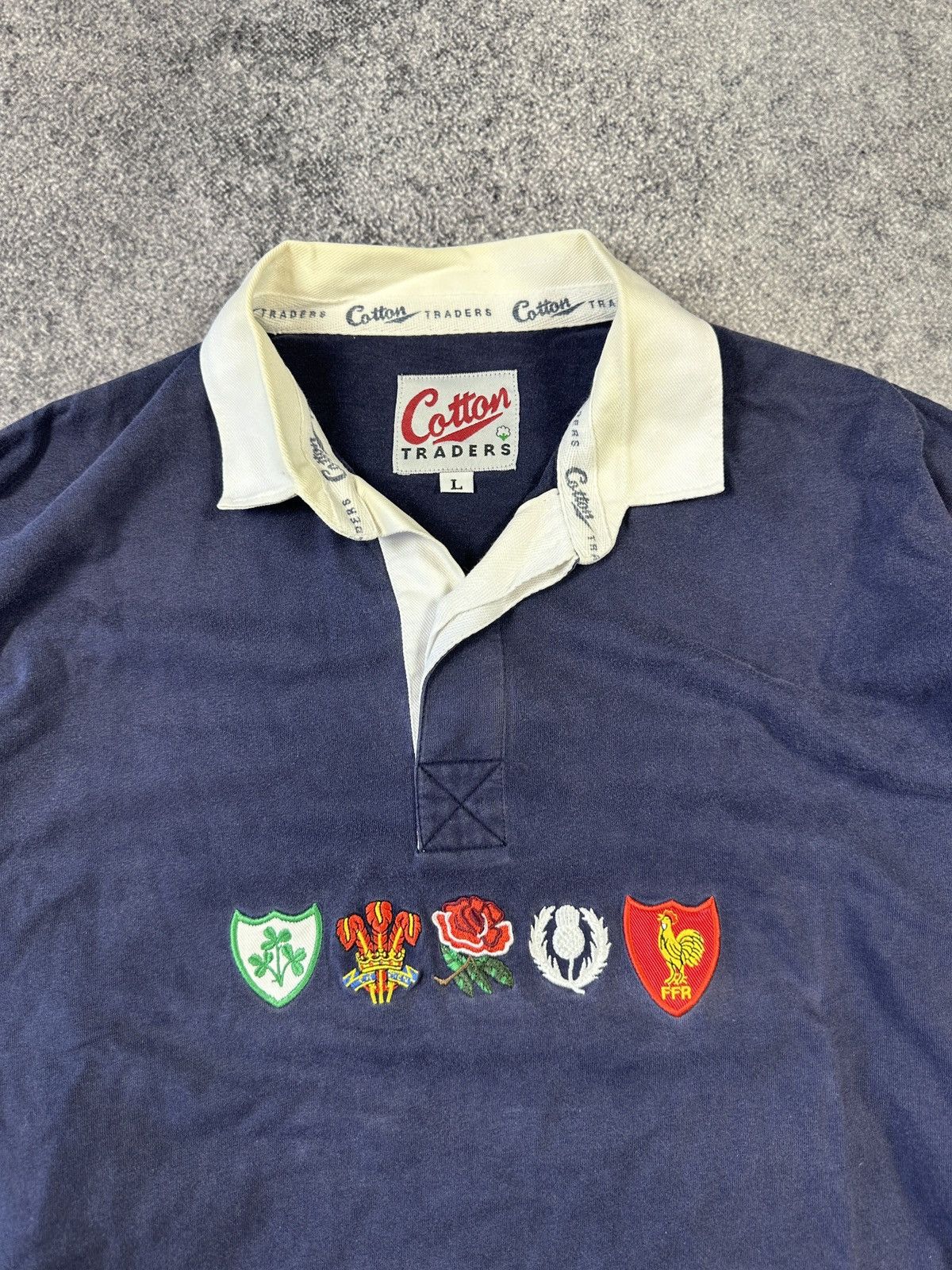Cotton Traders Vintage Cotton Traders 5 Nations Rugby Polo Long Streetwear Size US L / EU 52-54 / 3 - 2 Thumbnail