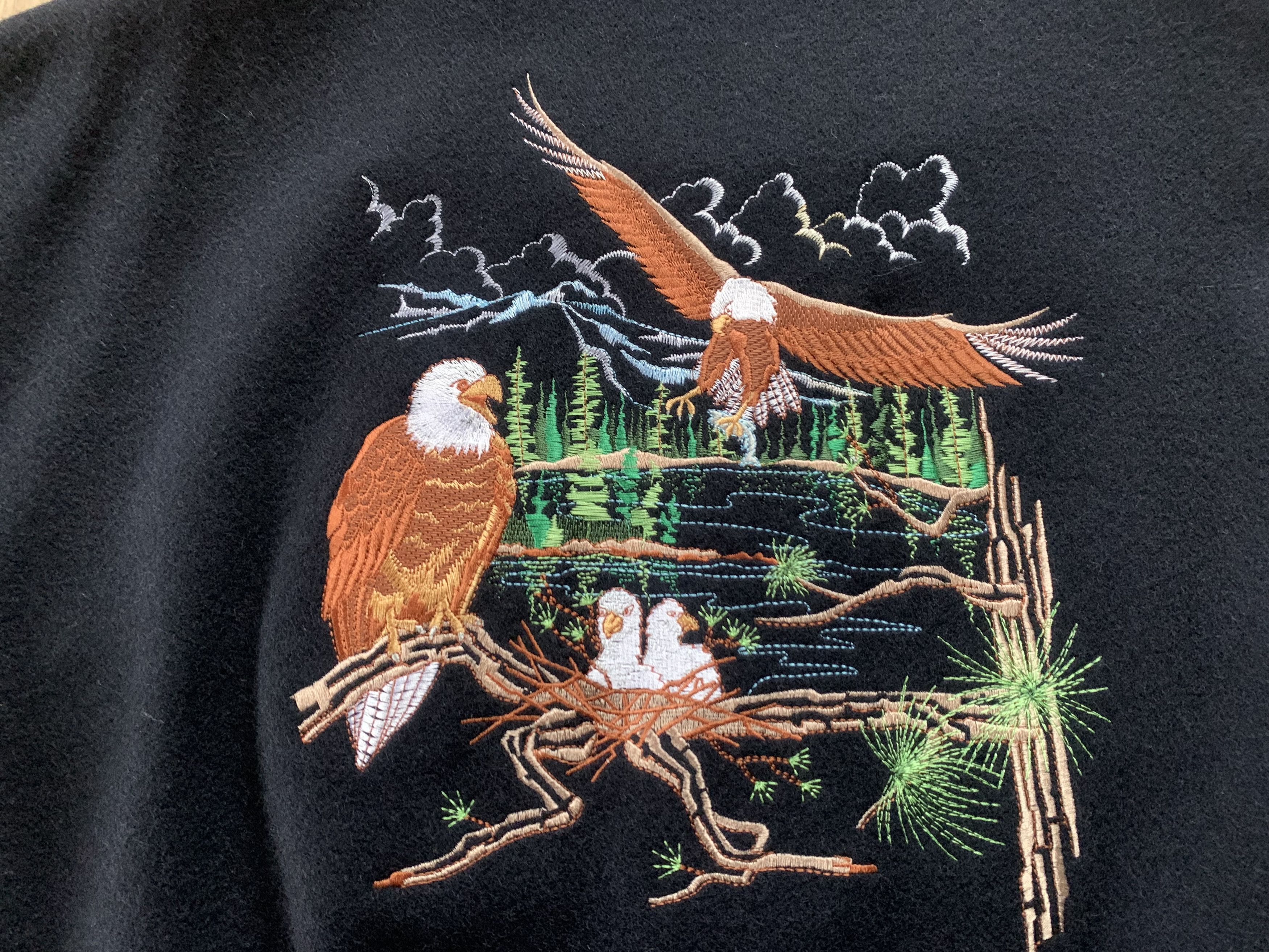 Other Vintage Treeline Wool Eagles Embroidered Jacket Size US L / EU 52-54 / 3 - 7 Thumbnail