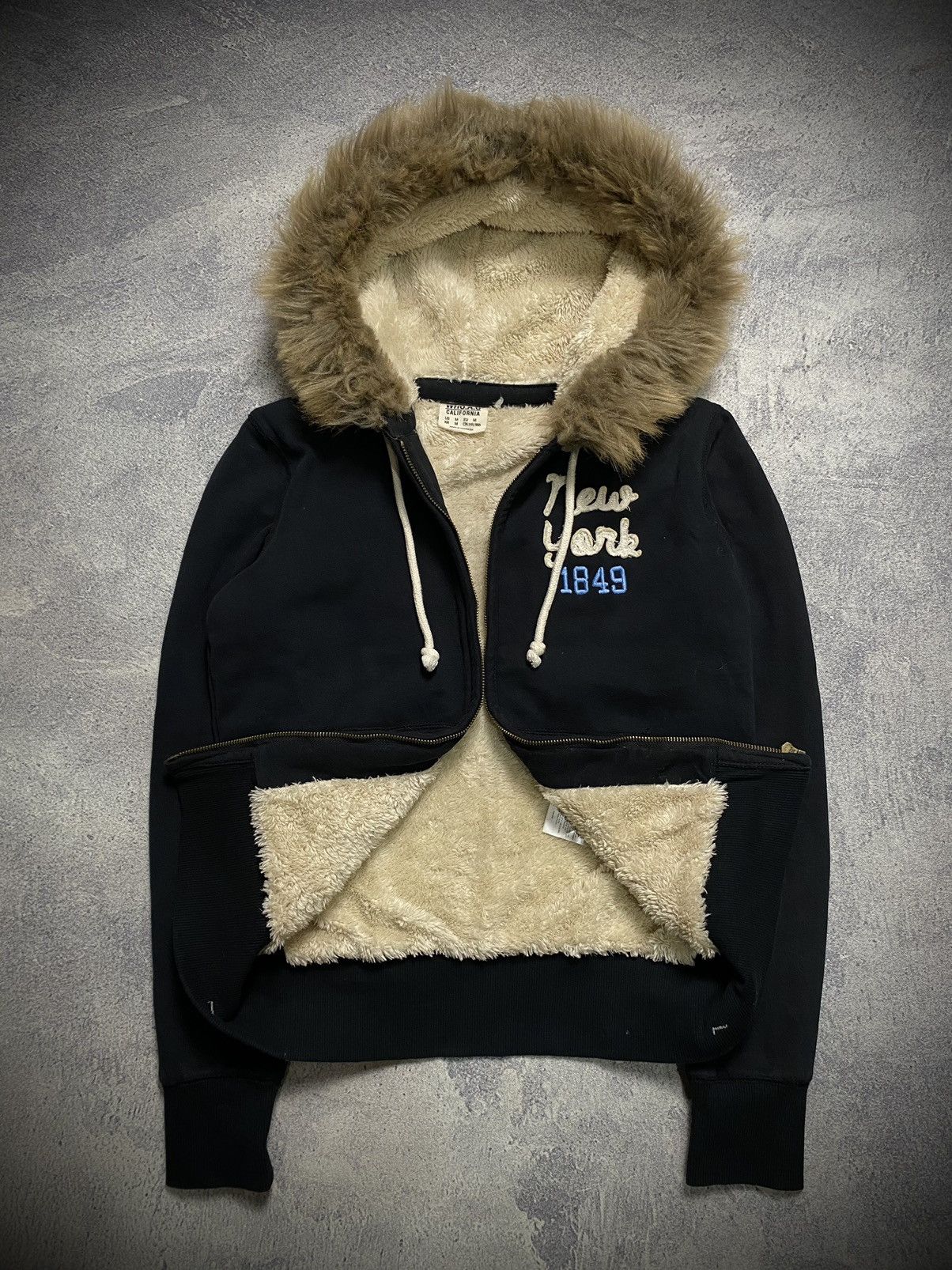 Japanese Brand WHO AU New York 1849 Fur Zip Hoodie Size US M / EU 48-50 / 2 - 1 Thumbnail