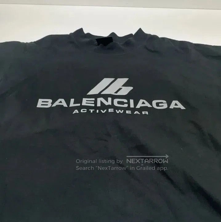 Balenciaga Balenciaga Activewear Black Logo T. Size US M / EU 48-50 / 2 - 6 Thumbnail