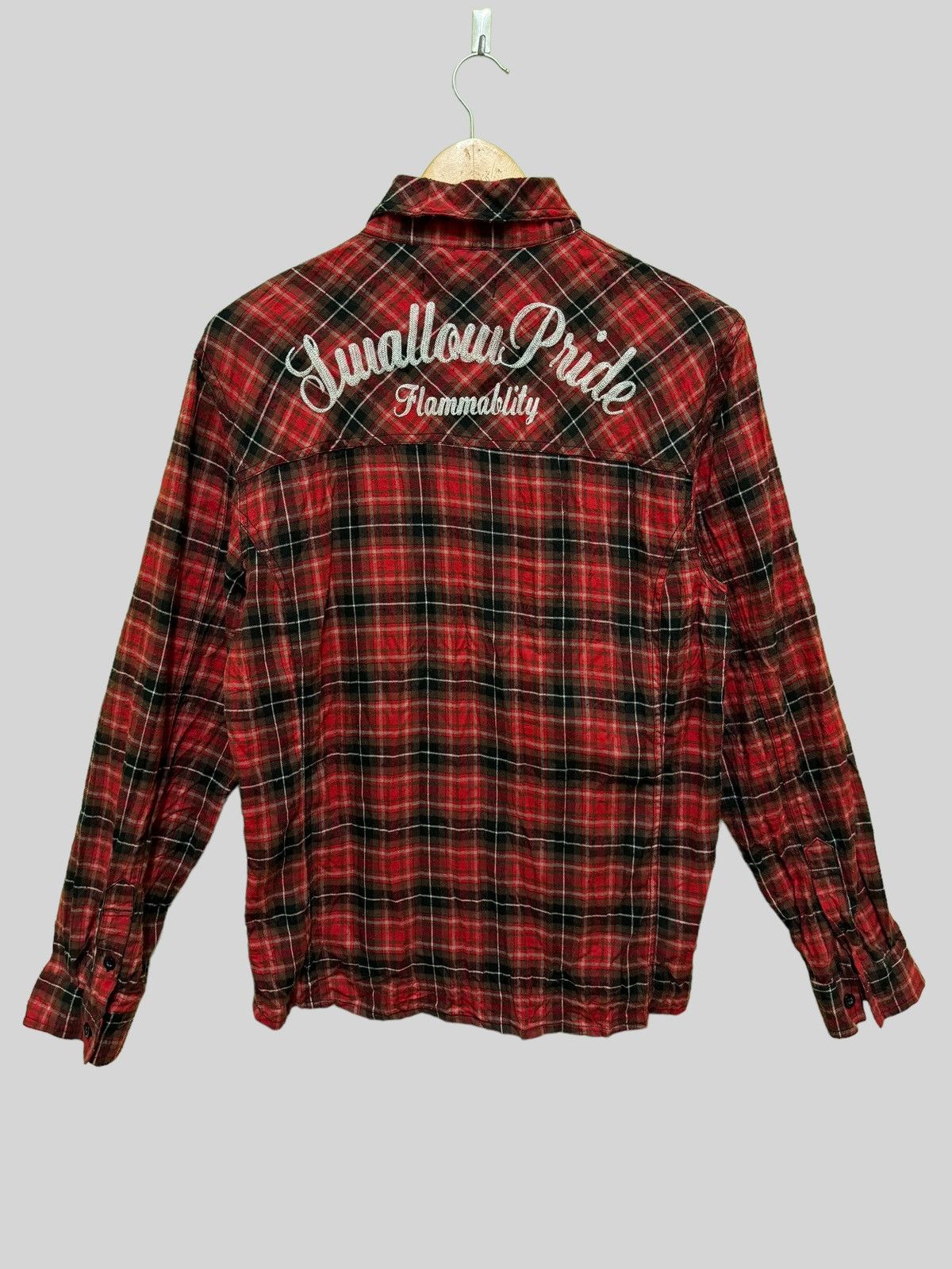 In The Attic Vintage In The Attic Tartan Plaid Embroidery Flannel Size US M / EU 48-50 / 2 - 1 Thumbnail