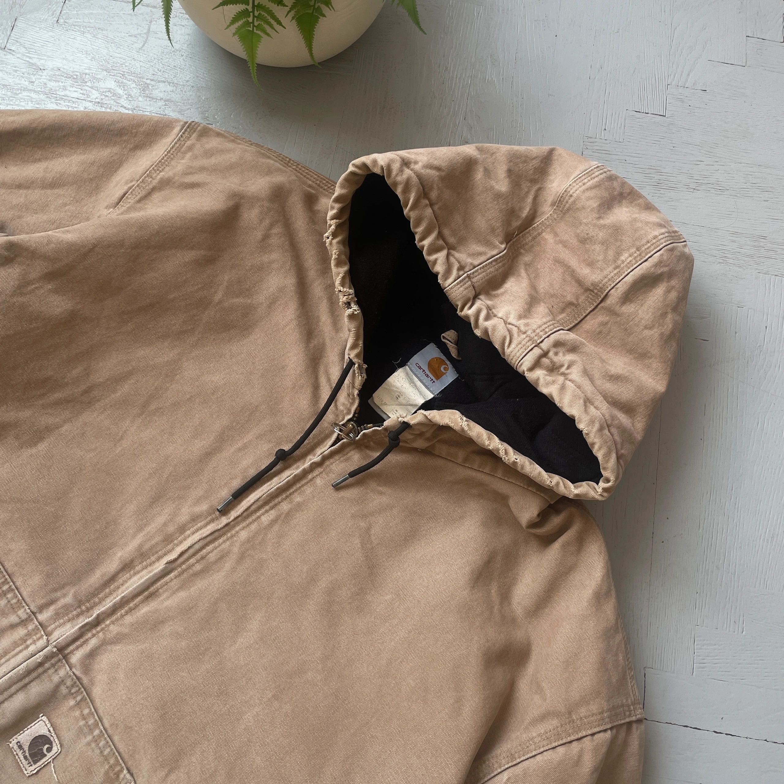 Carhartt Vintage Thrashed Carhartt Active Work Jacket Oversized Size US XXL / EU 58 / 5 - 4 Thumbnail