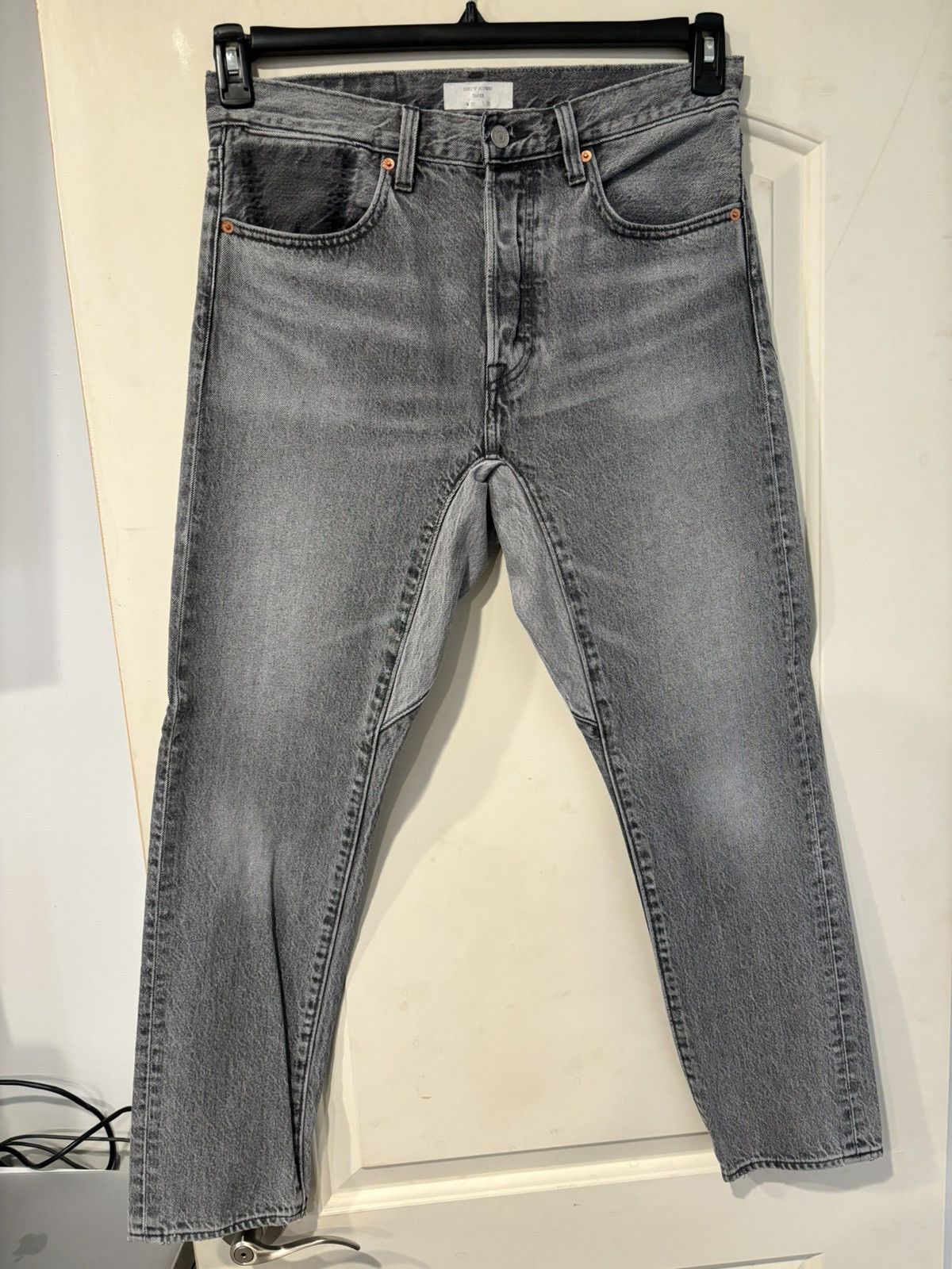 image of Levis Black Denim Altered Taper, Men's (Size 32)