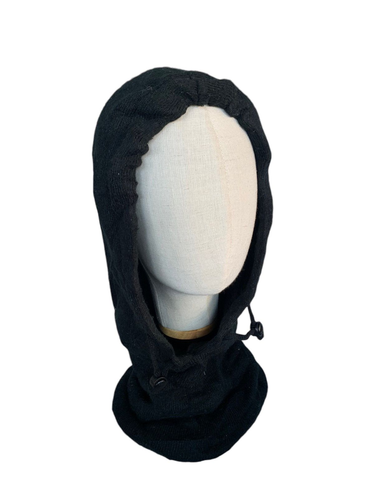 14th Addiction × Japanese Brand Black Knit Balaclava Masked Hoodie Hats Size ONE SIZE - 3 Thumbnail