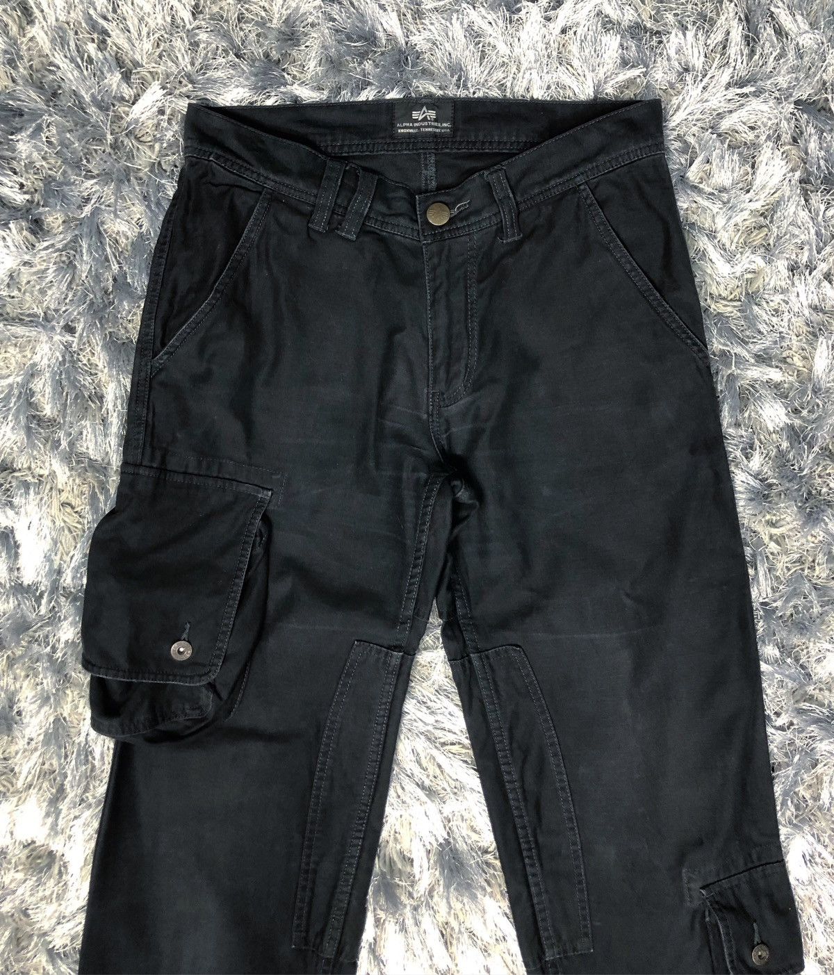 Alpha Industries Rare Vintage Alpha Industries Cargo Utility Pants Size US 31 - 2 Thumbnail