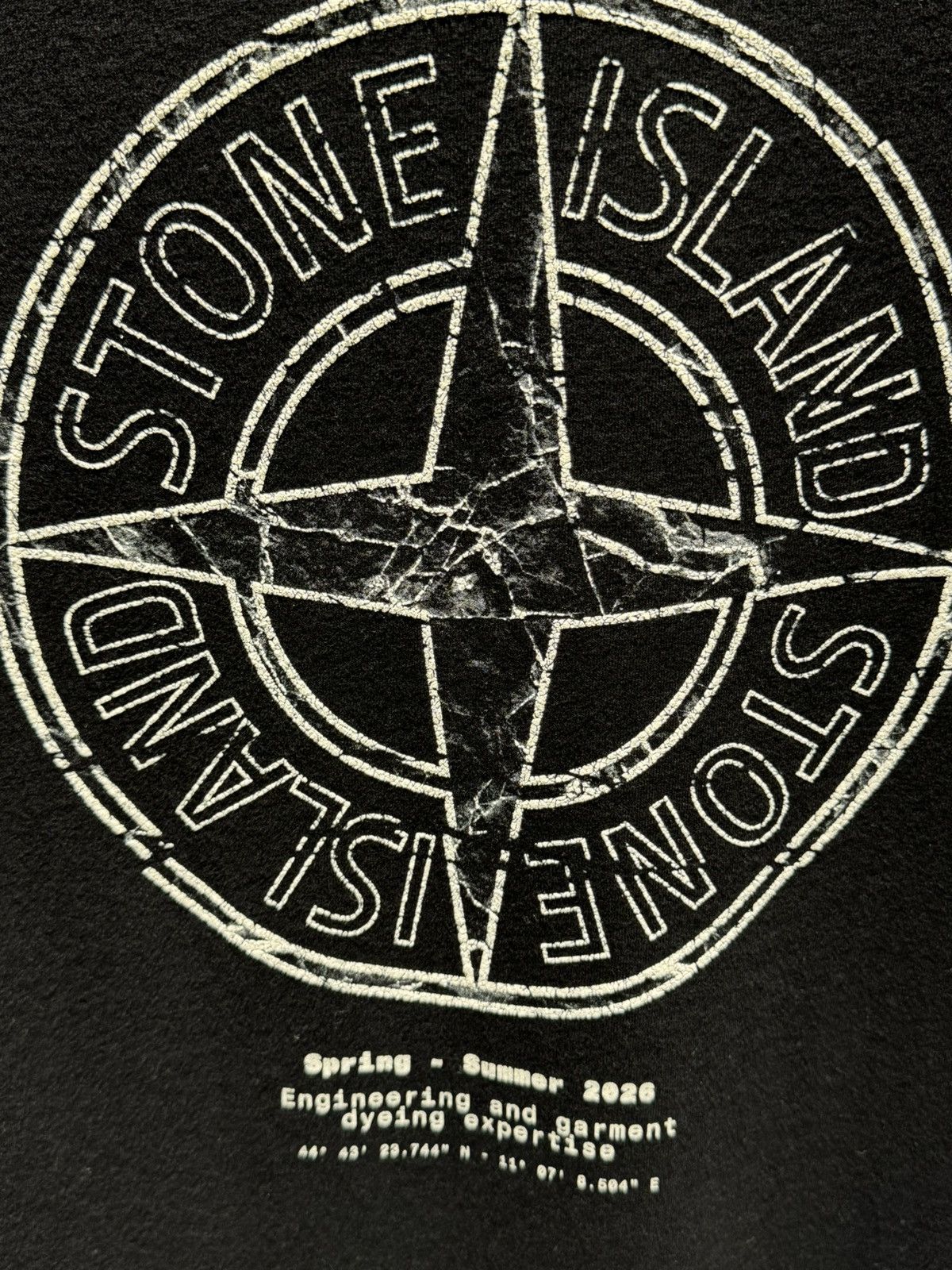 Stone Island NWT ‘stone’ Print Jersey T-Shirt - BLACK, M Size US M / EU 48-50 / 2 - 12 Thumbnail