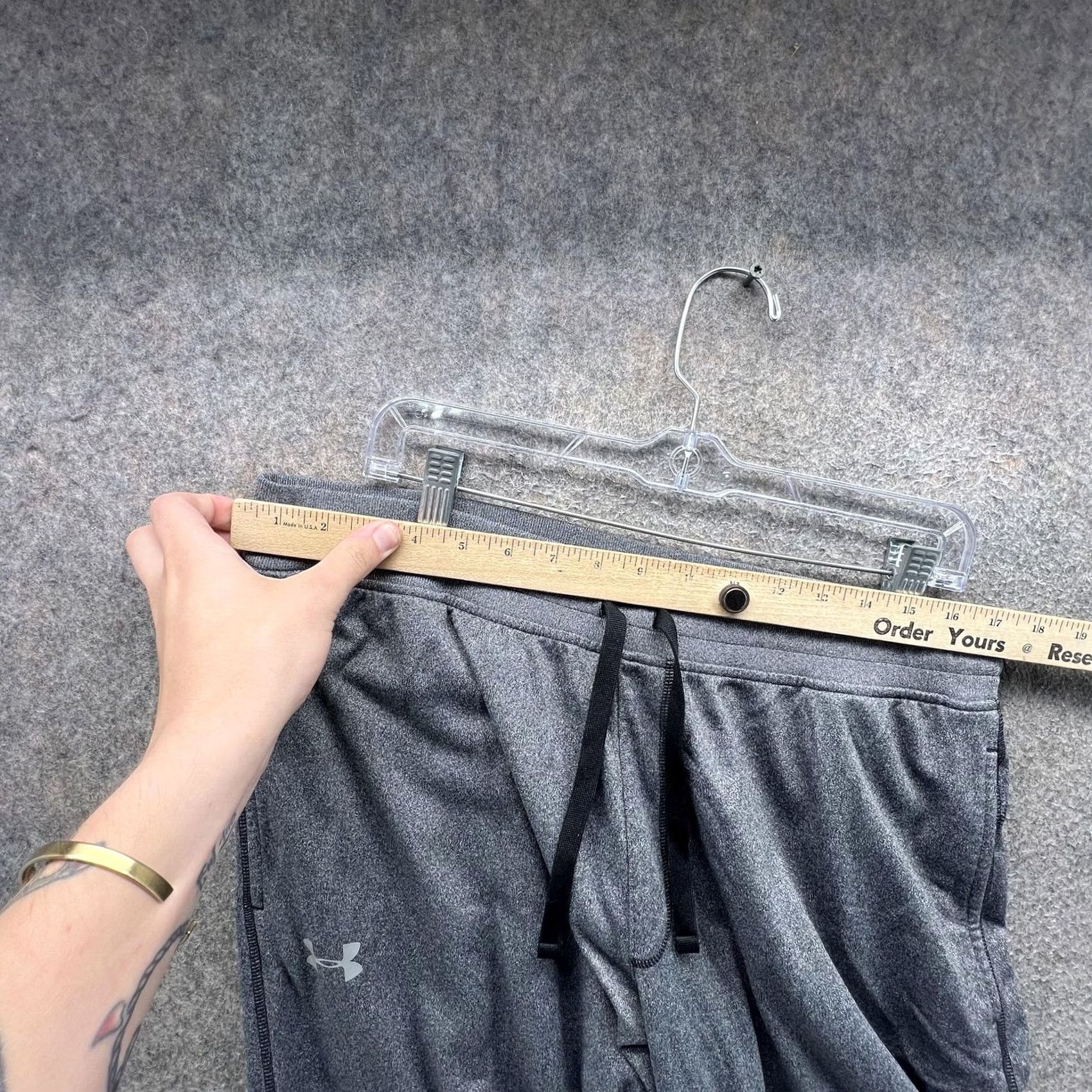 Under Armour Under Armour Jogger Pants Mens XL Gray Knit Elastic Waist Pockets Athletic Size US 36 / EU 52 - 5 Thumbnail