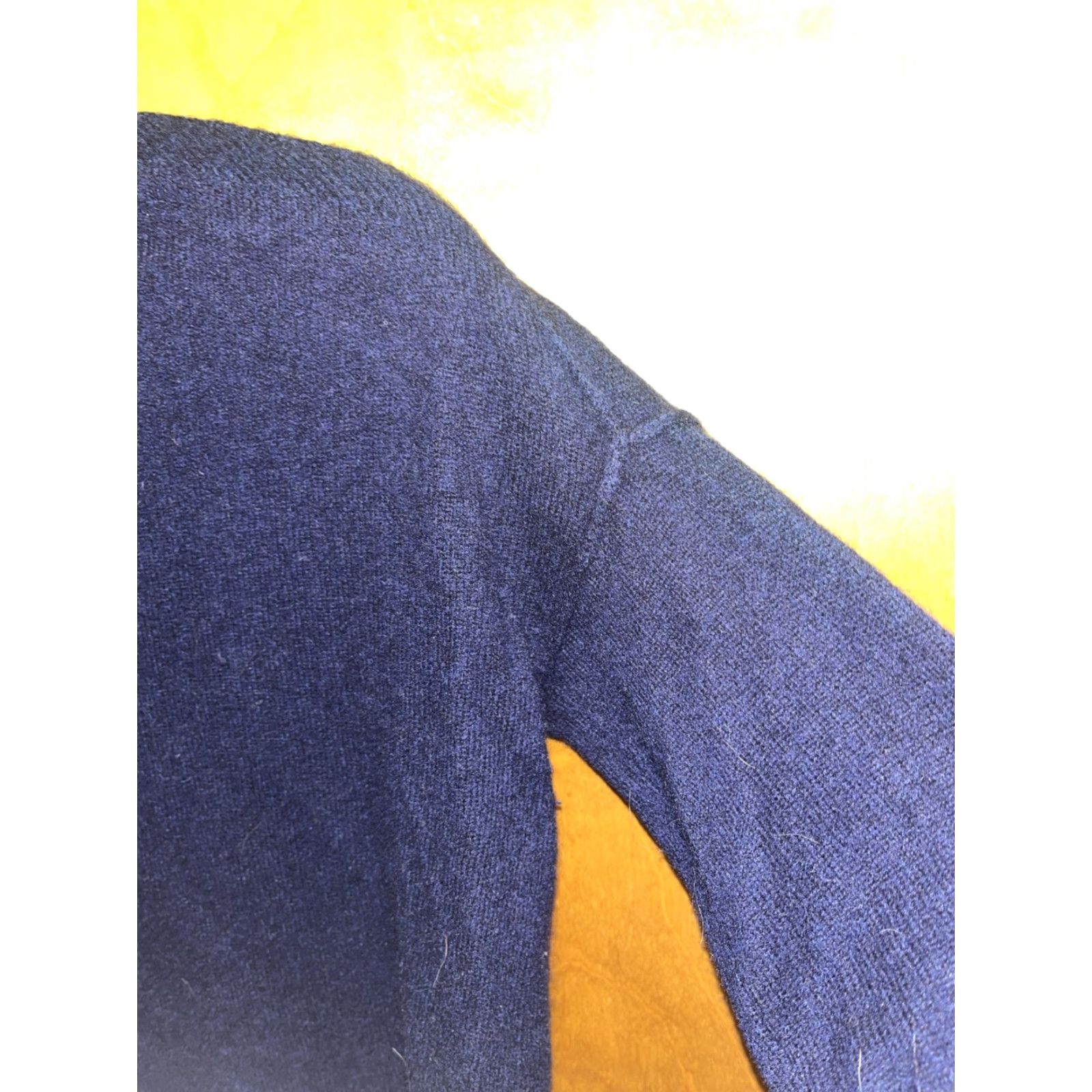 AQUA AQUA 100% Cashmere Crew Neck Sweater Dark Blue Small Womens Lightweight Pullover Classic Size S / US 4 / IT 40 - 6 Thumbnail