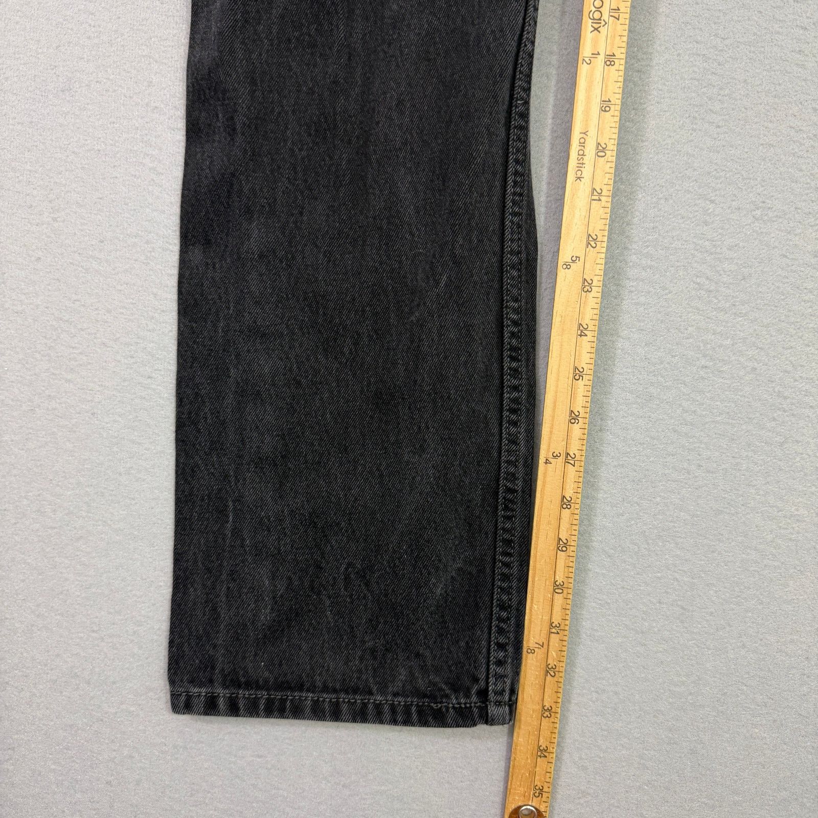 Levi's Levis 505 Jeans Men's 36x34 Black Regular Fit Straight Leg Size US 36 / EU 52 - 7 Thumbnail