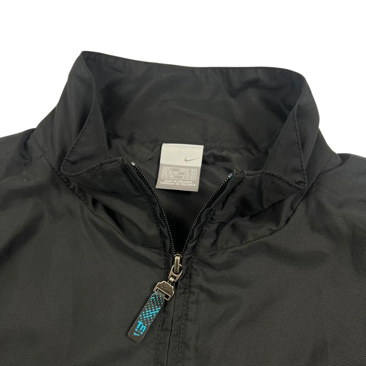 Nike Vintage 2000s Nike TN TN7 Track Jacket Black & Blue - Large Size US L / EU 52-54 / 3 - 5 Thumbnail