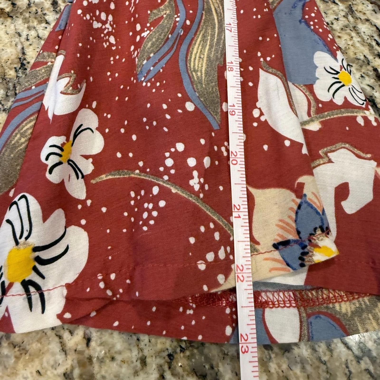 Other JAASE boho hippie V neck floral lagenlook top SZ XS Size XS / US 0-2 / IT 36-38 - 11 Thumbnail