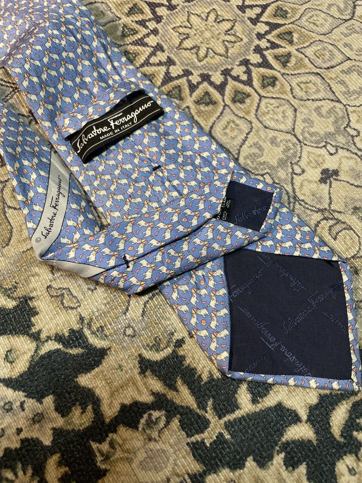 Salvatore Ferragamo Salvatore ferragamo vintage silk tie Size ONE SIZE - 2 Thumbnail