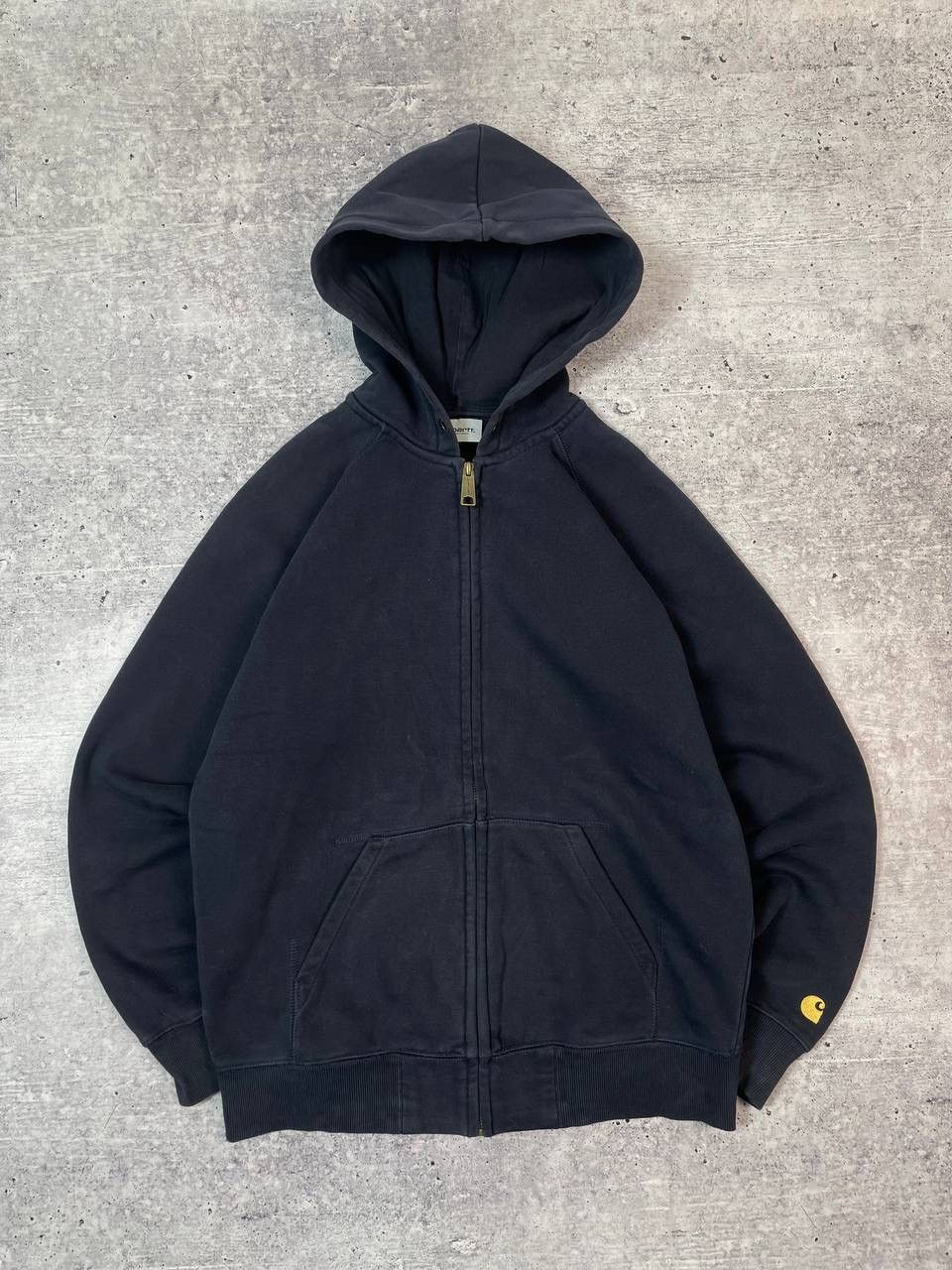 Carhartt Vintage Carhartt Workwear Navy Zip Up Hoodie Y2K Size US S / EU 44-46 / 1 - 1 Thumbnail