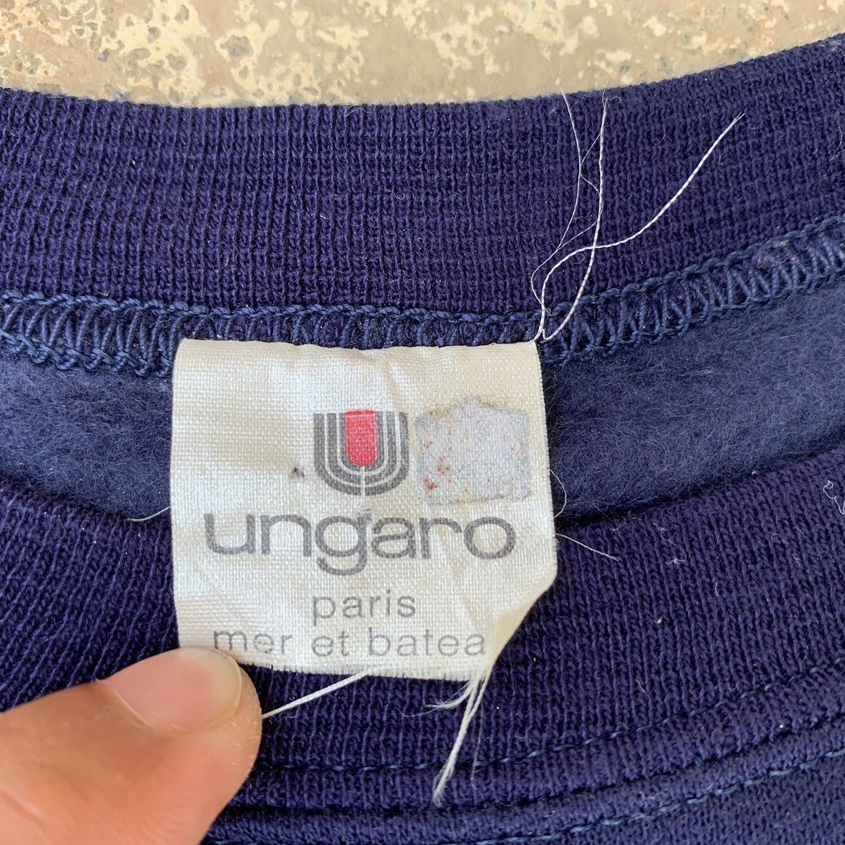 Ungaro Paris Vintage 90s Ungaro Paris Crewneck Embroidered Logo Size US L / EU 52-54 / 3 - 8 Thumbnail
