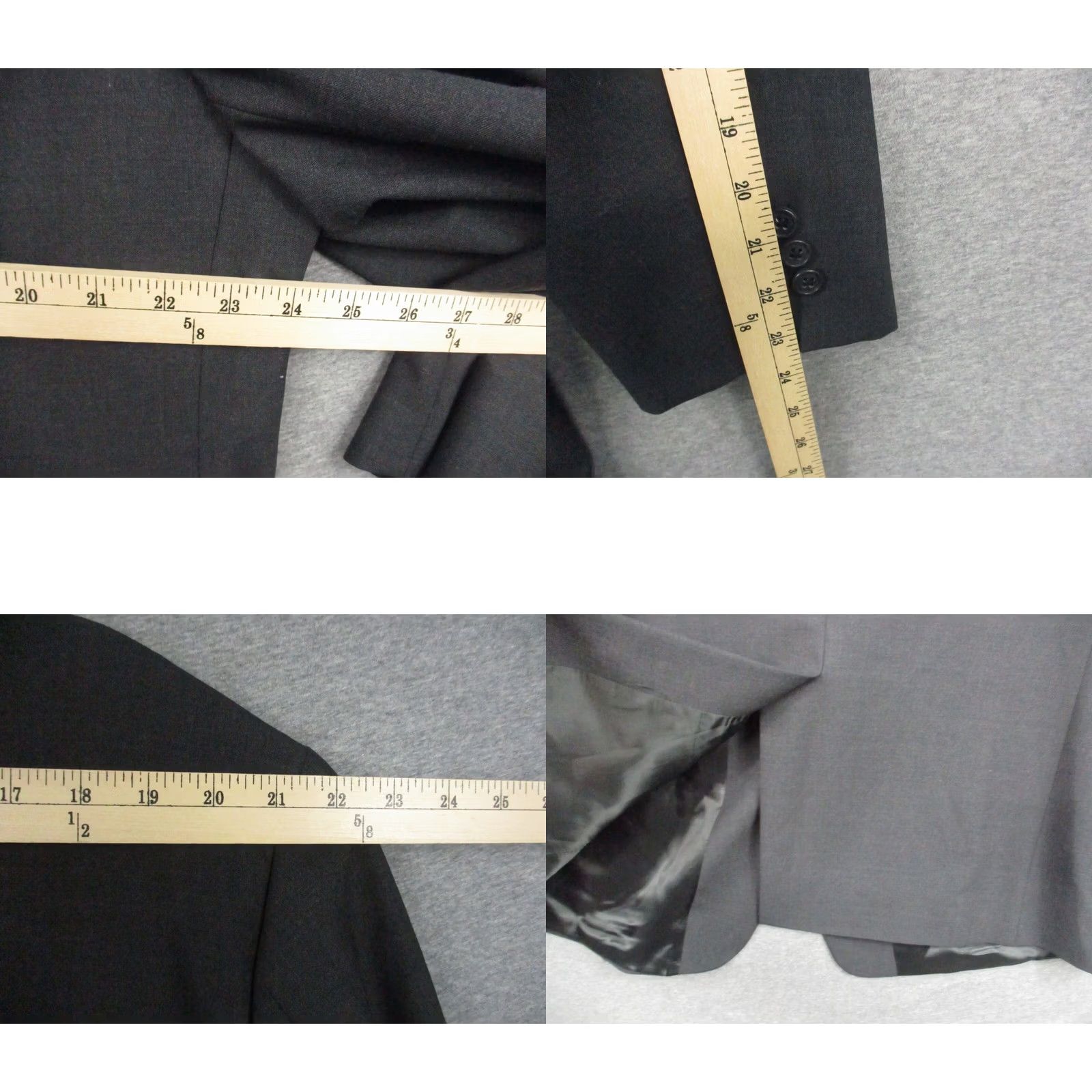 Brooks Brothers Brooks Brothers 346 Blazer Jacket 48 Men's Sports Coat Wool Dark Gray EUC Size 48R - 8 Thumbnail