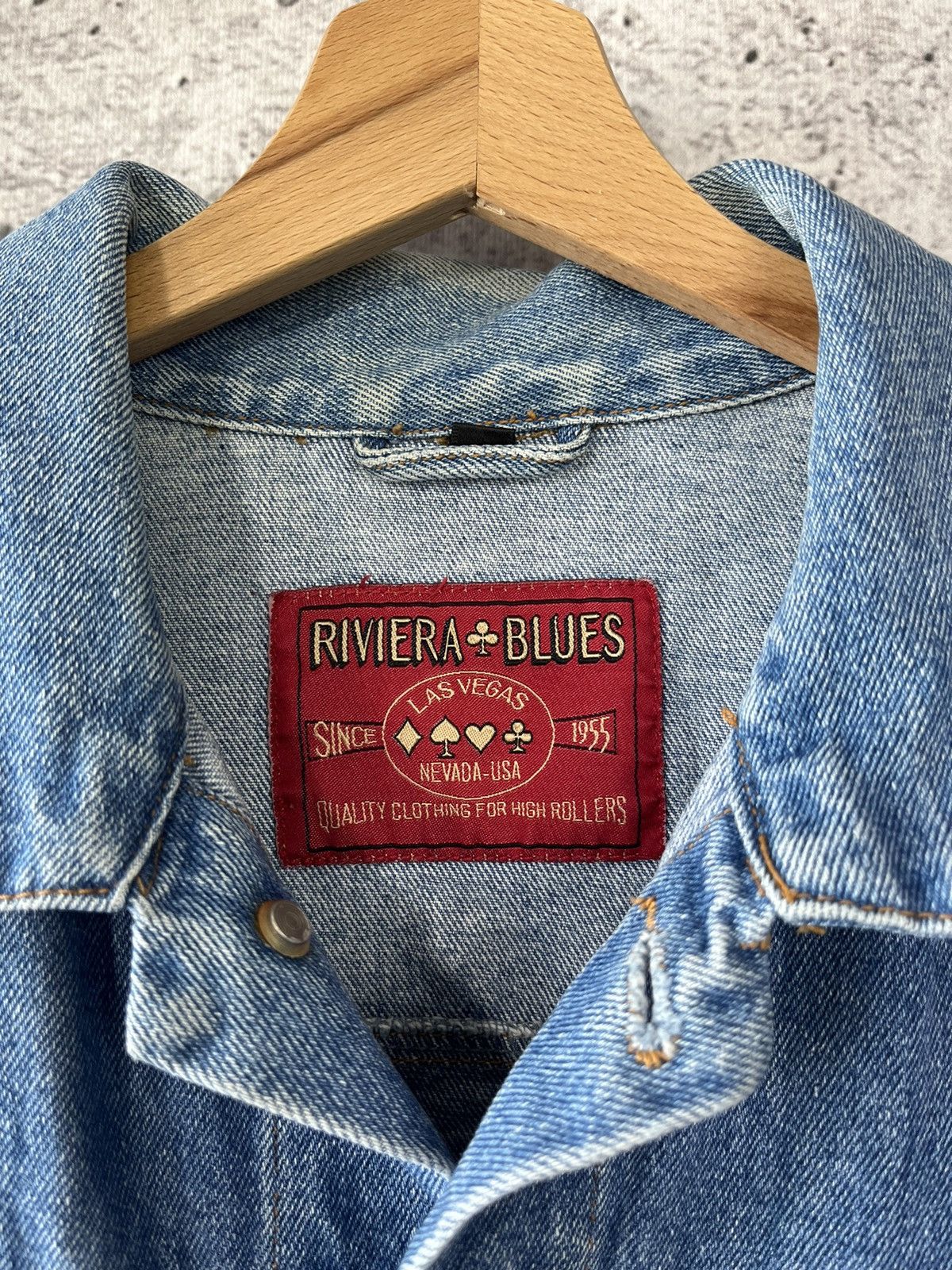 Vintage Las Vegas Riviera Casino Emroidered Denim Jacket M Size US M / EU 48-50 / 2 - 4 Thumbnail