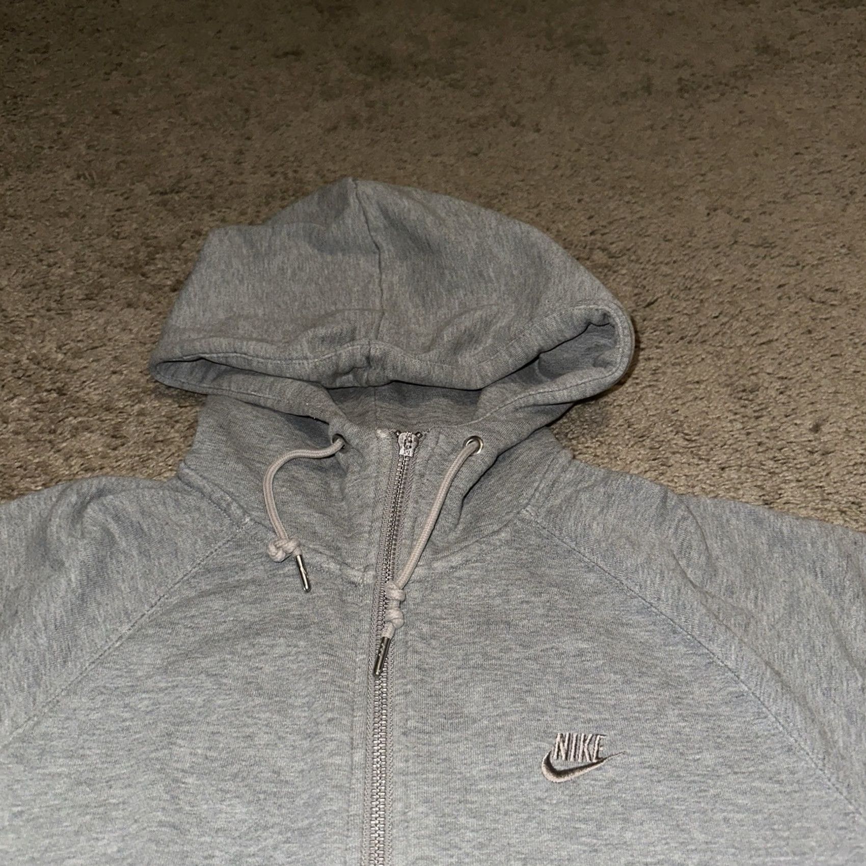Nike VINTAGE Nike Hoodie Mens Medium Full Zip Sportswear Skater Grunge Gray Y2K Size US M / EU 48-50 / 2 - 3 Thumbnail
