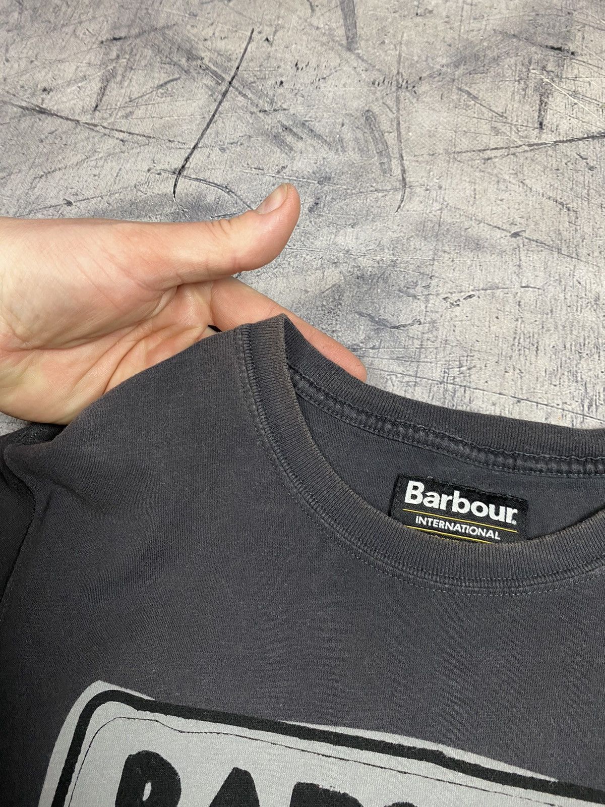 Barbour Vintage Barbour International Motorcycle Big Logo Tee Size US S / EU 44-46 / 1 - 9 Thumbnail