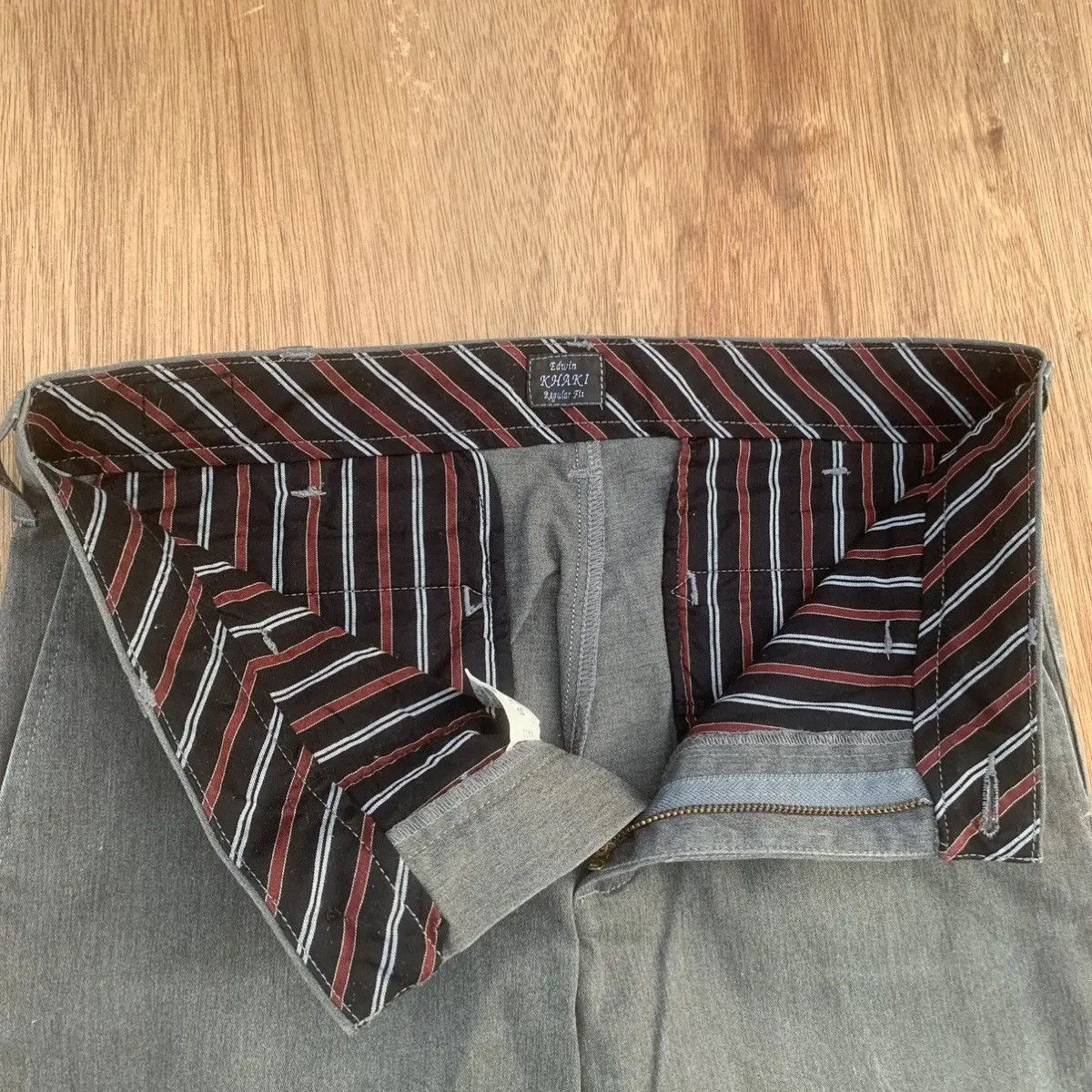 Edwin ⚡️ FLASH SALE ⚡️EDWIN KHAKI REGULAR FIT TROUSERS BLANK PANTS Size US 30 / EU 46 - 8 Thumbnail