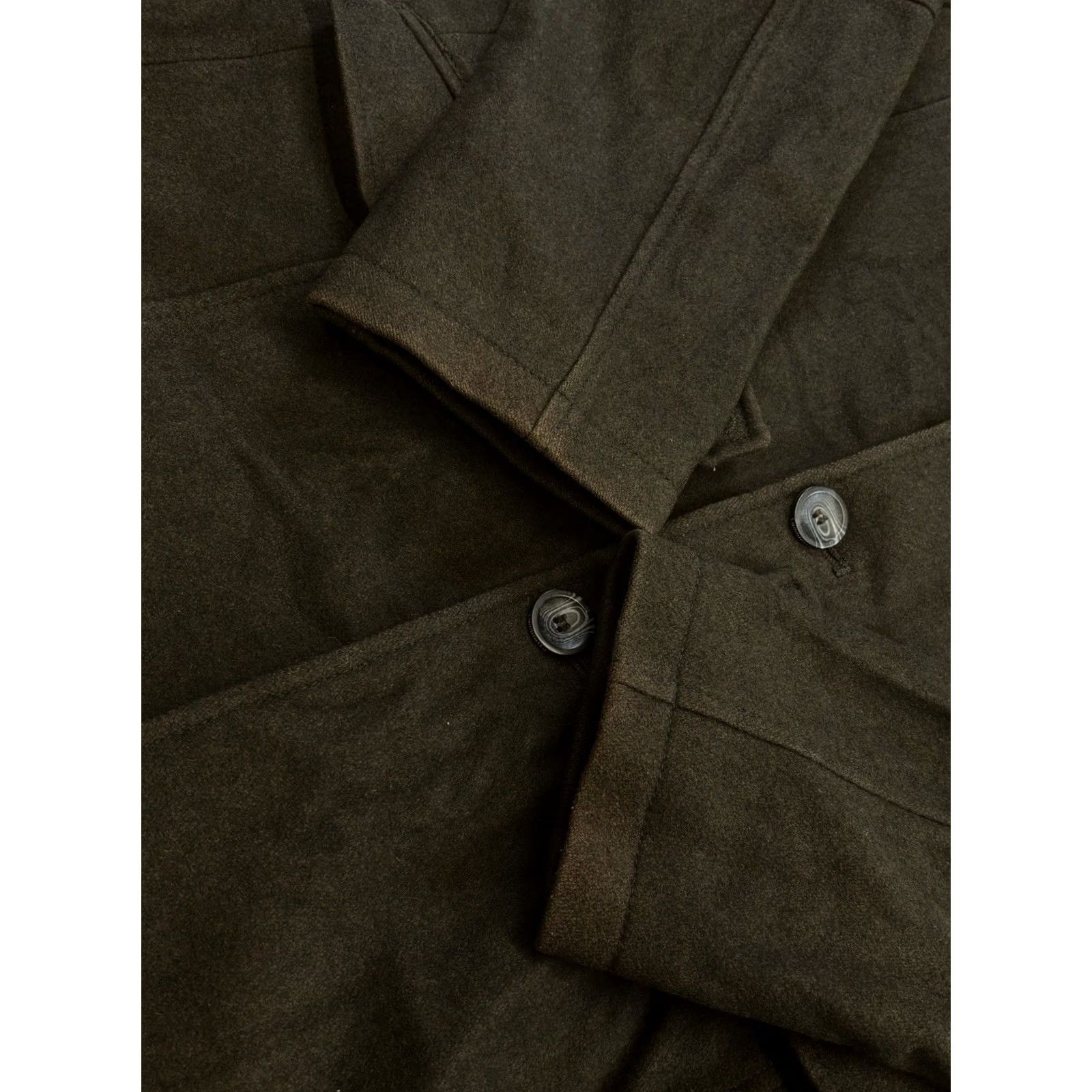 Lambretta Lambretta Wool Blend Coat Large Mens Dark Khaki Used Worn Size US L / EU 52-54 / 3 - 4 Thumbnail