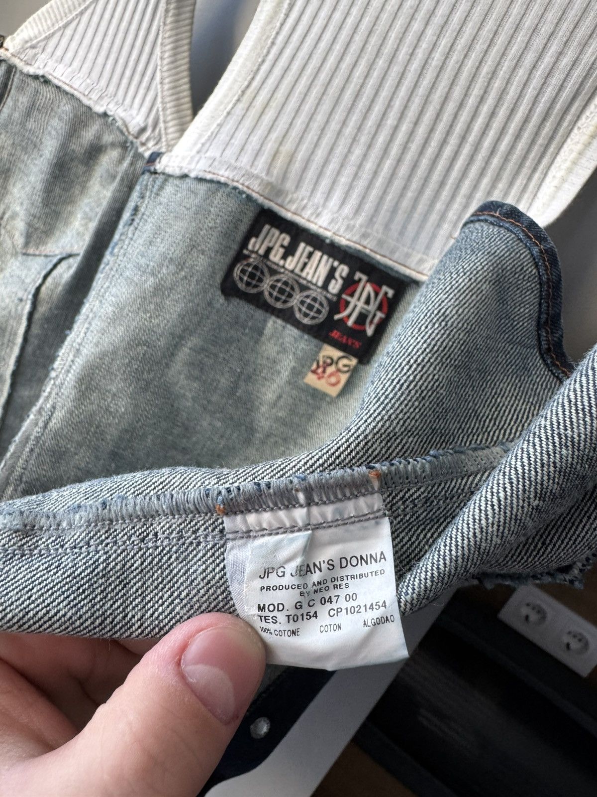 Jean Paul Gaultier Archive* Jahn Paul Gaultier Tank Top Jeans Vest Size L / US 10 / IT 46 - 10 Thumbnail