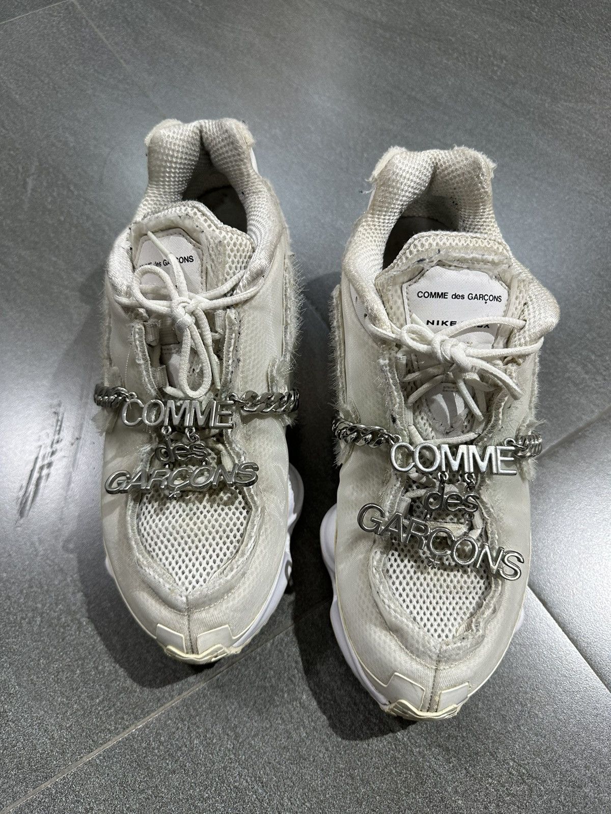 Comme des Garcons × Nike COMME DES GARÇONS X NIKE SHOX TL White Sneaker Size US 9 / EU 42 - 1 Thumbnail
