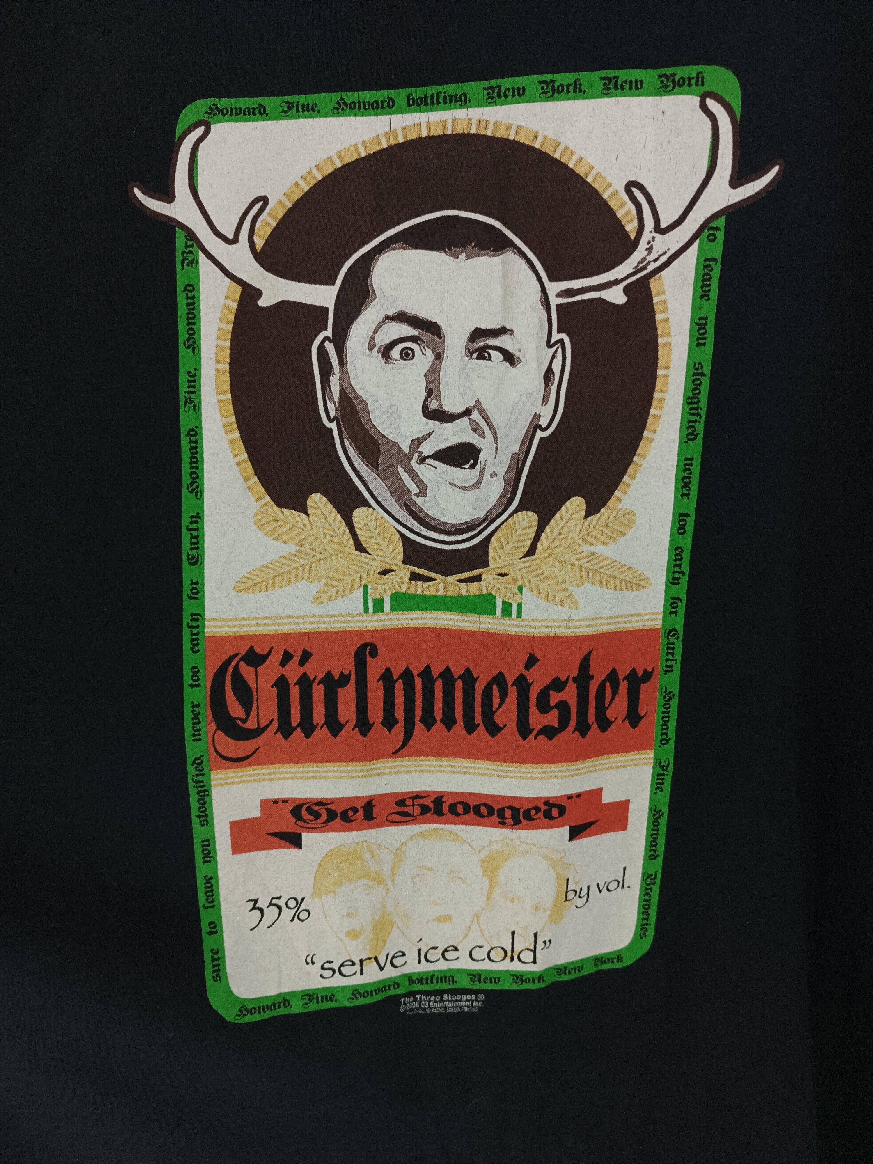 Vintage VINTAGE '08 THE THREE STOOGES CURLY MEISTER COMEDY FUNNY Size US XXL / EU 58 / 5 - 9 Thumbnail