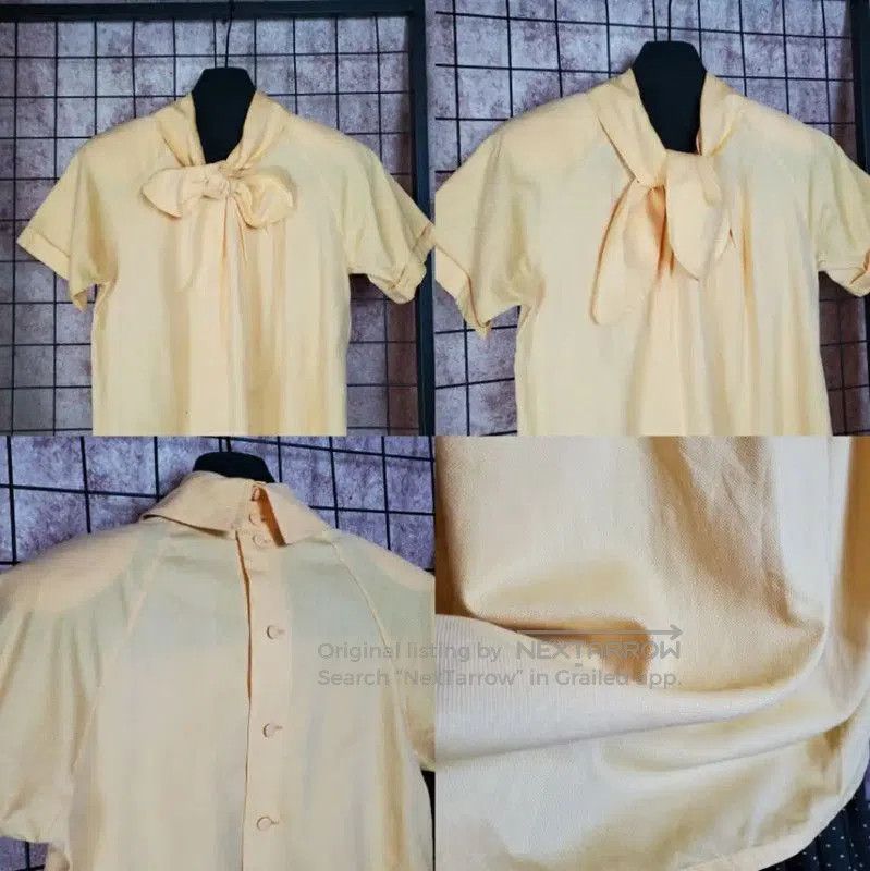 Dior Dior Summer Yellow Short Sleeve Blouse . Size S / US 4 / IT 40 - 4 Thumbnail