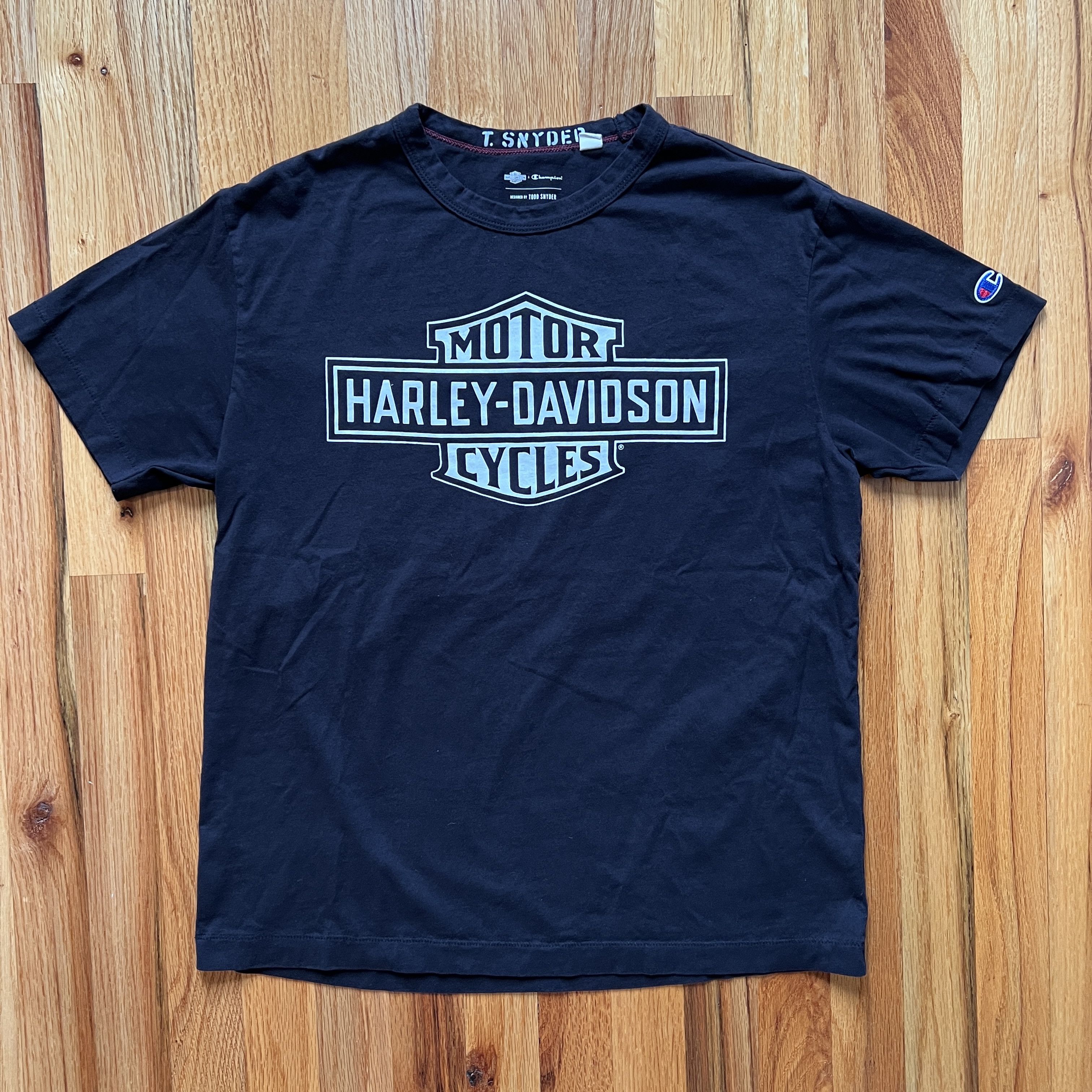 Todd Snyder TODD SNYDER x CHAMPION x HARLEY DAVIDSON TSHIRT BLACK ...