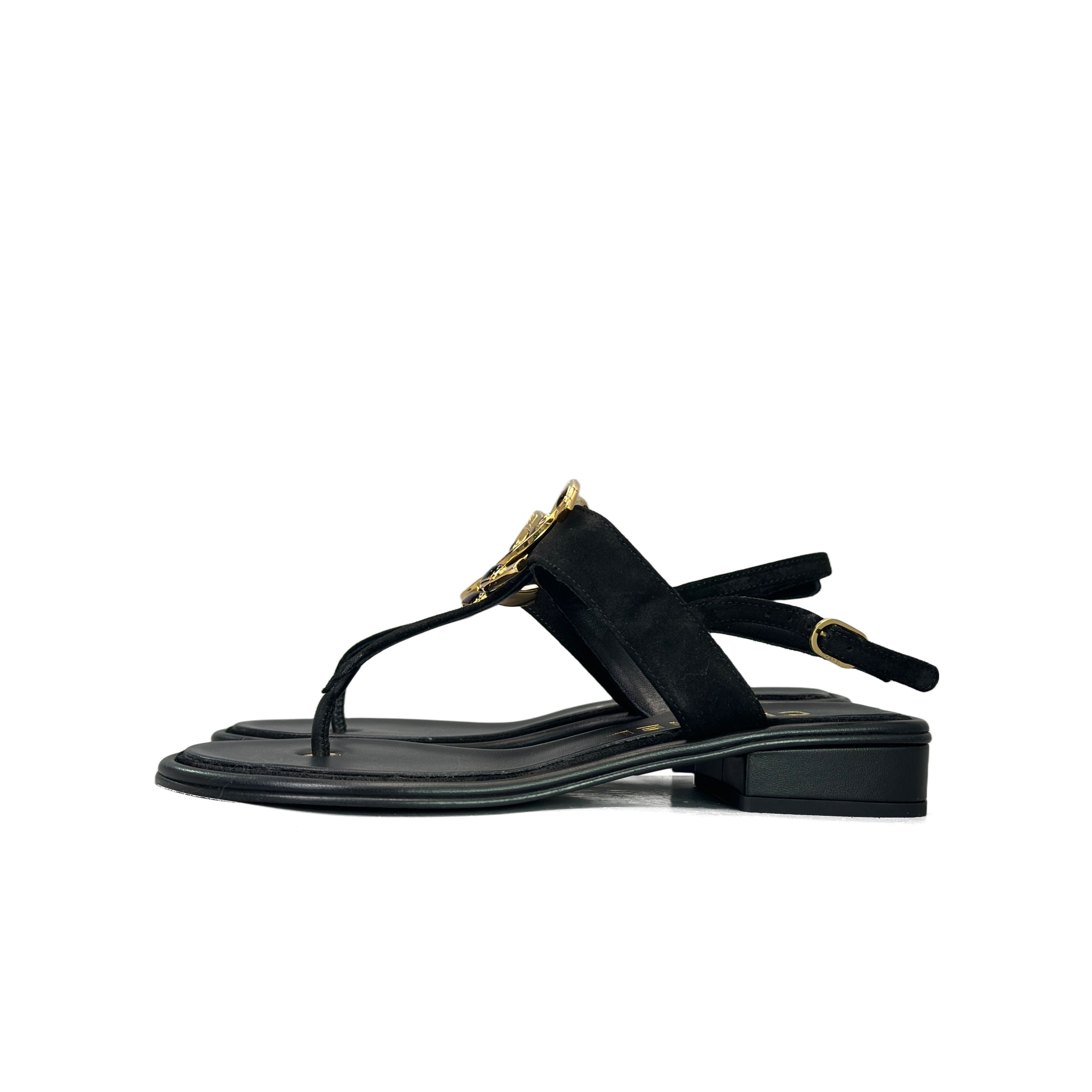Chanel Chanel Logo Jeweled Sandals Size 36.5 Size US 6.5 / IT 36.5 - 1 Thumbnail