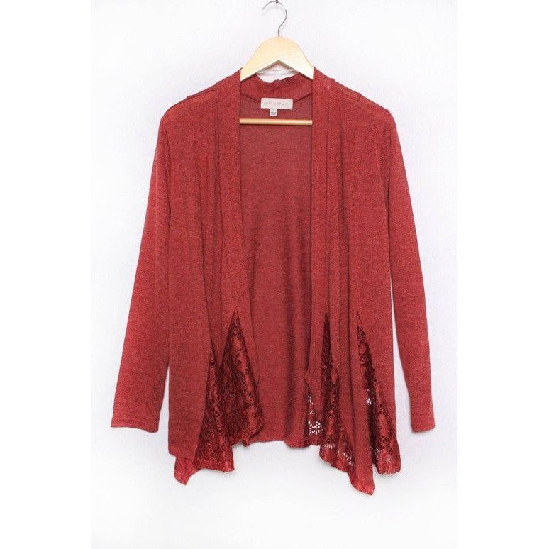 Other Women’s Long Sleeve Open Front Lace Embellished Cardigan XL Size XL / US 12-14 / IT 48-50 - 1 Preview