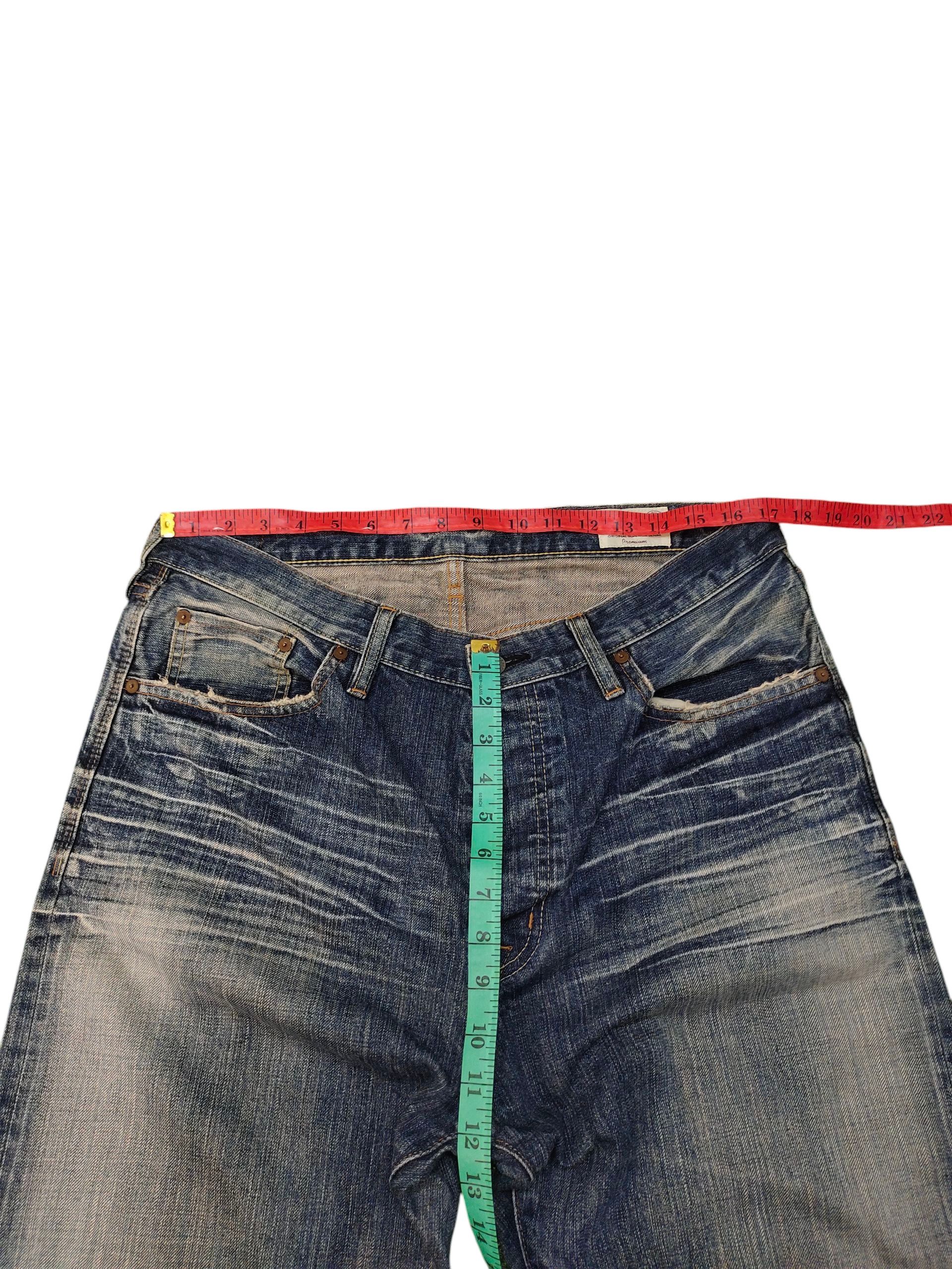 Kapital Vintage 90s Bartack Japan Selvedge Clawmark Distress Jeans Size US 35 - 16 Thumbnail