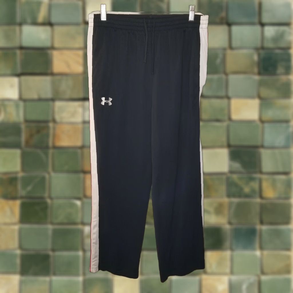 Under Armour Under Armour Men's Black Elastic Waist Track Pants Size L Activewear Size US 33 - 1 Thumbnail