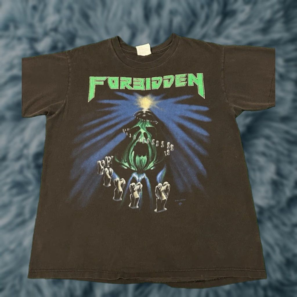 VINTAGE Forbidden Twisted Tour Band Tee Thrash Metal Mens Large USA Tee