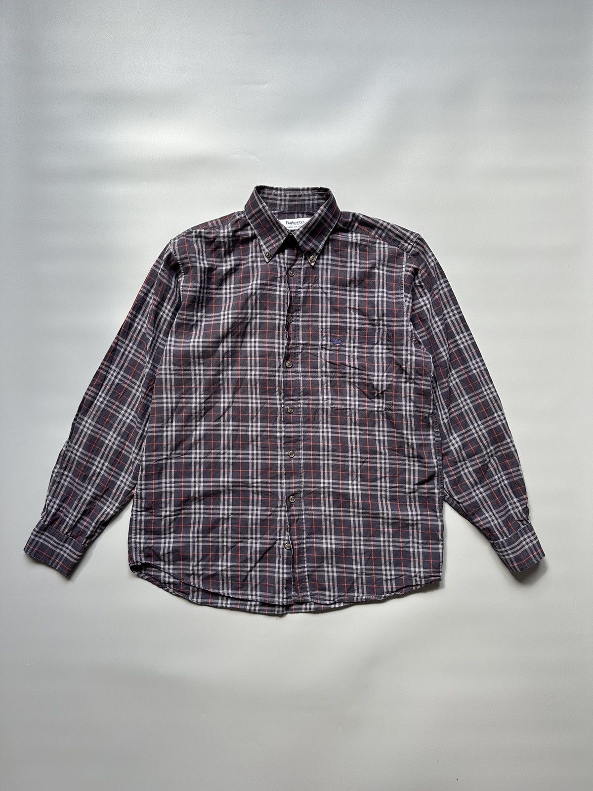 Burberry Vintage Burberry London Nova Check Plaid Shirt Button Size M Size US M / EU 48-50 / 2 - 1 Thumbnail