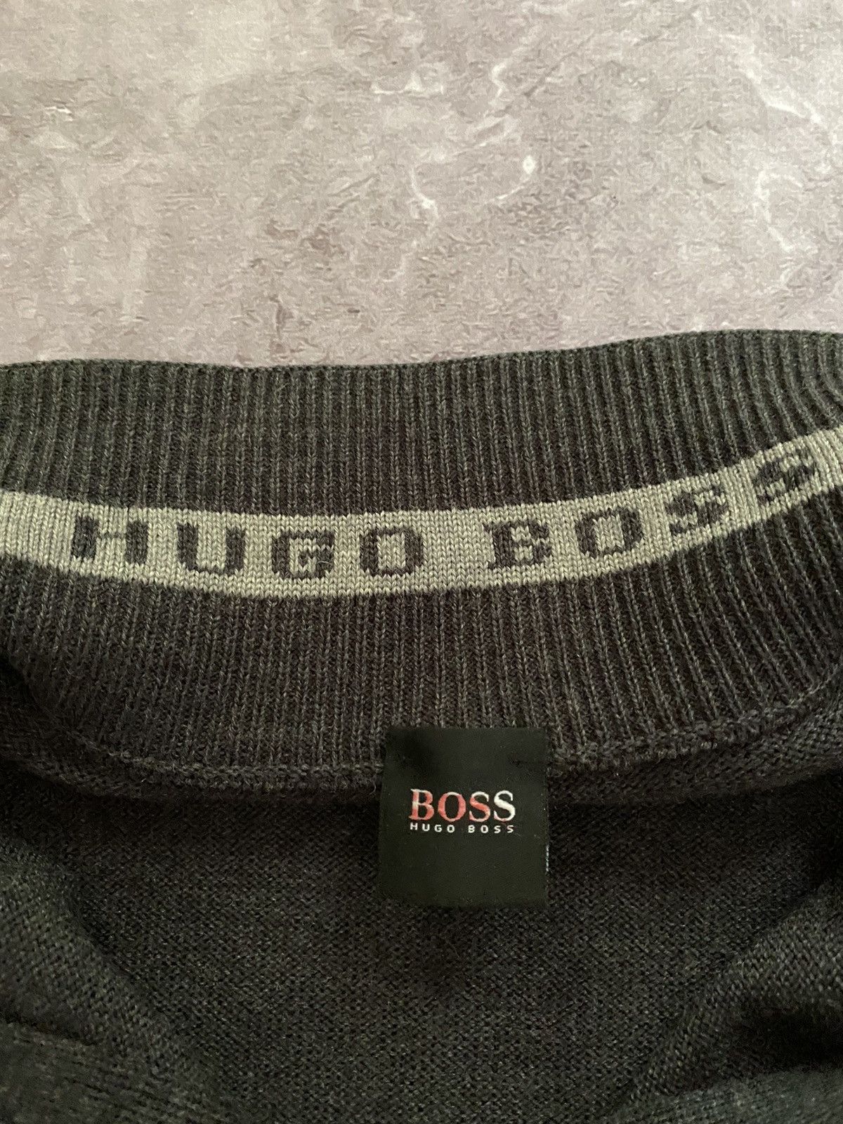 Hugo × Hugo Boss × Vintage Vintage Y2K Hugo Boss 100% Wool Full Zip Sweater Retro Size US L / EU 52-54 / 3 - 6 Thumbnail
