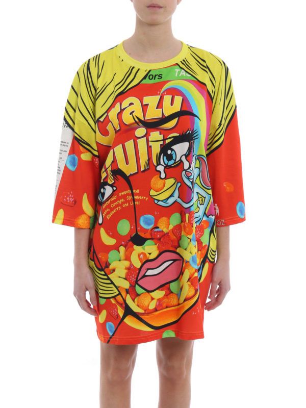 Boutique Moschino × Love Moschino × Moschino Moschino Couture 2018 Oversized “Crazy Fruits” T-Shirt/Dress Size ONE SIZE - 2 Thumbnail