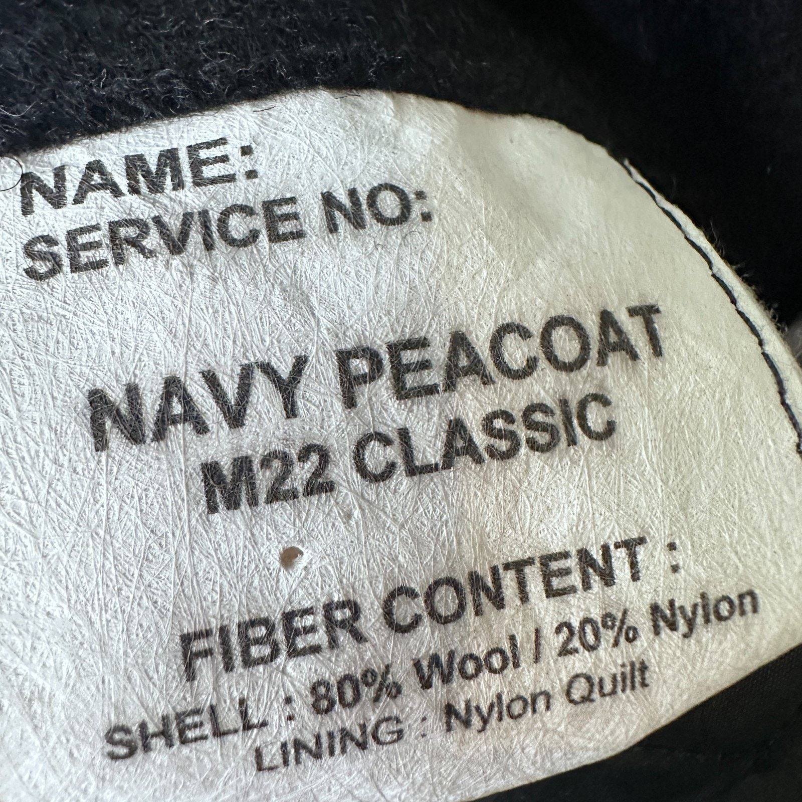 Sterlingwear Sterlingwear Peacoat Men’s 44R Navy Blue Wool Quilted Lined Size US L / EU 52-54 / 3 - 8 Thumbnail