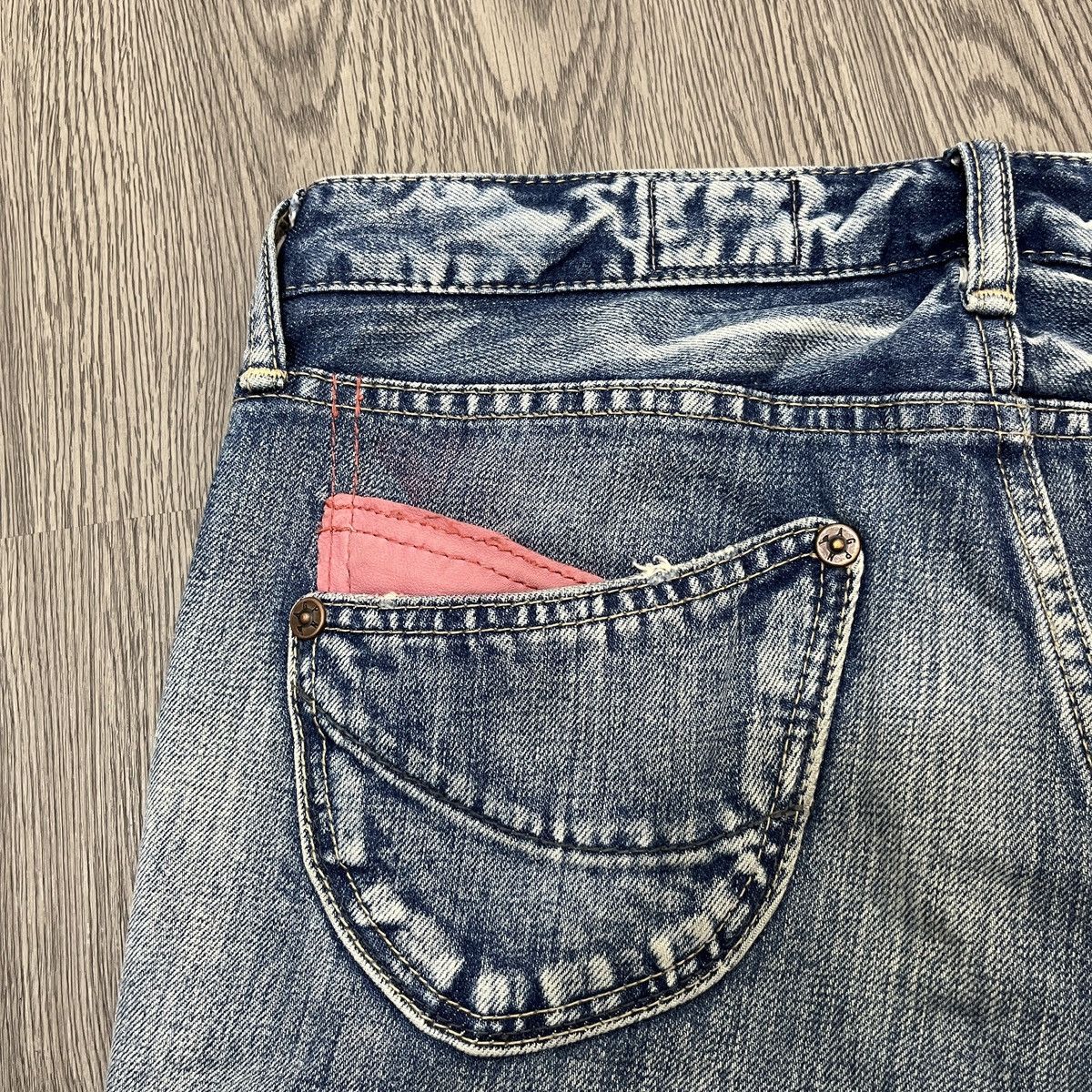 If Six Was Nine Antgauge Platinum - Acid Wash Distressed Denim Lgb Style Size US 28 / EU 44 - 14 Thumbnail