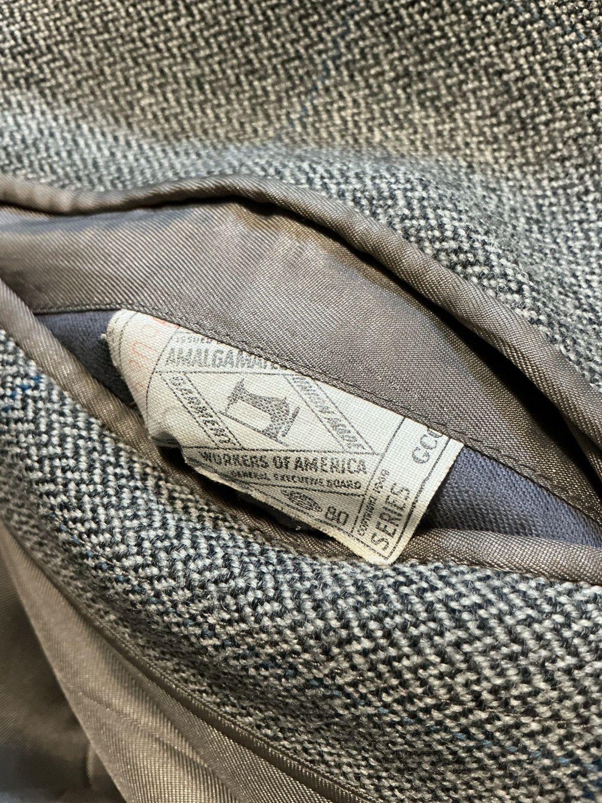 Vintage Vintage 50s 60s Hutzler Brothers Herringbone Wool Overcoat Size US S / EU 44-46 / 1 - 6 Thumbnail