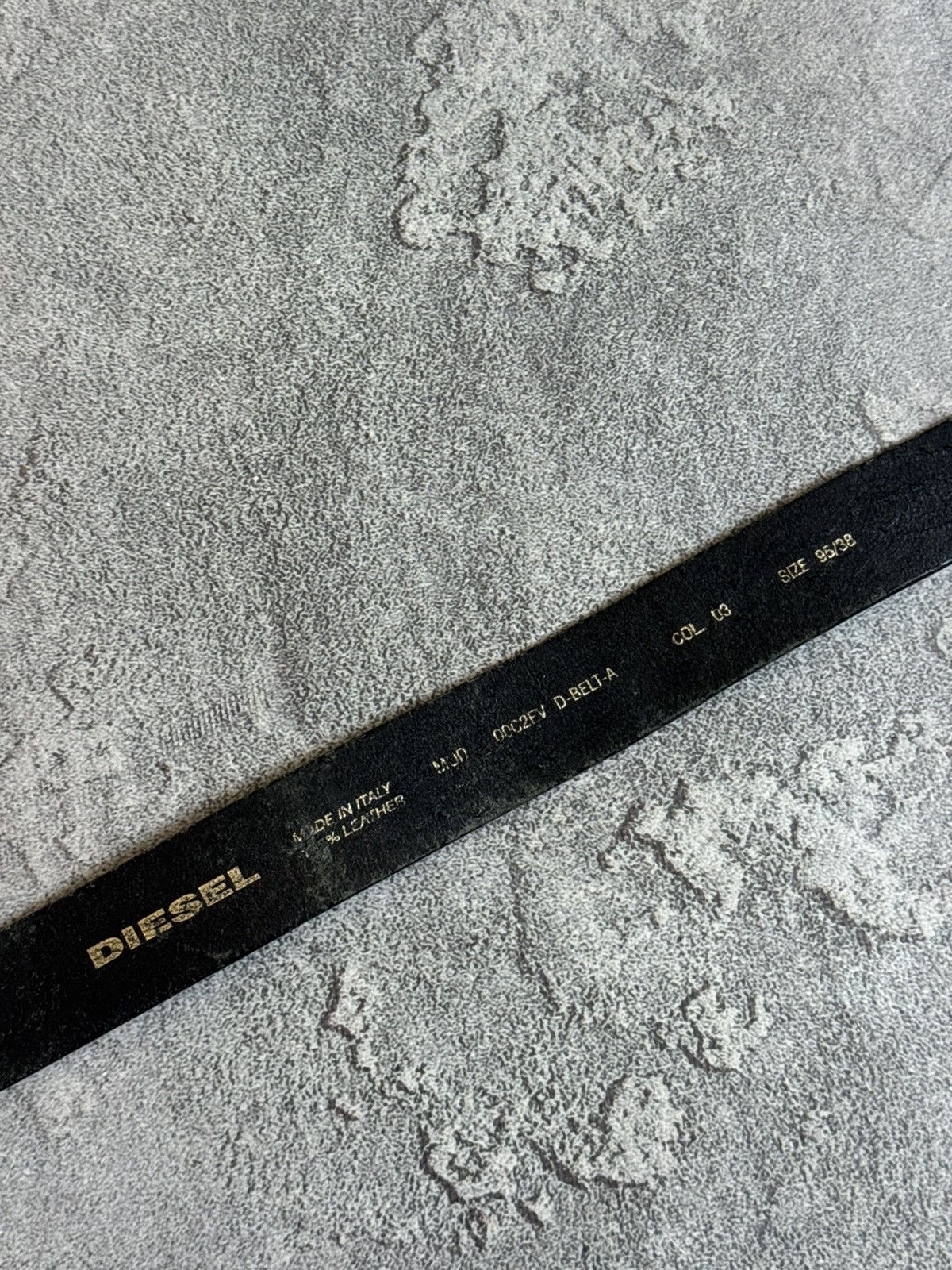 Diesel Diesel 90s retro vintage leather big logo belt avantgarde Size ONE SIZE - 14 Thumbnail