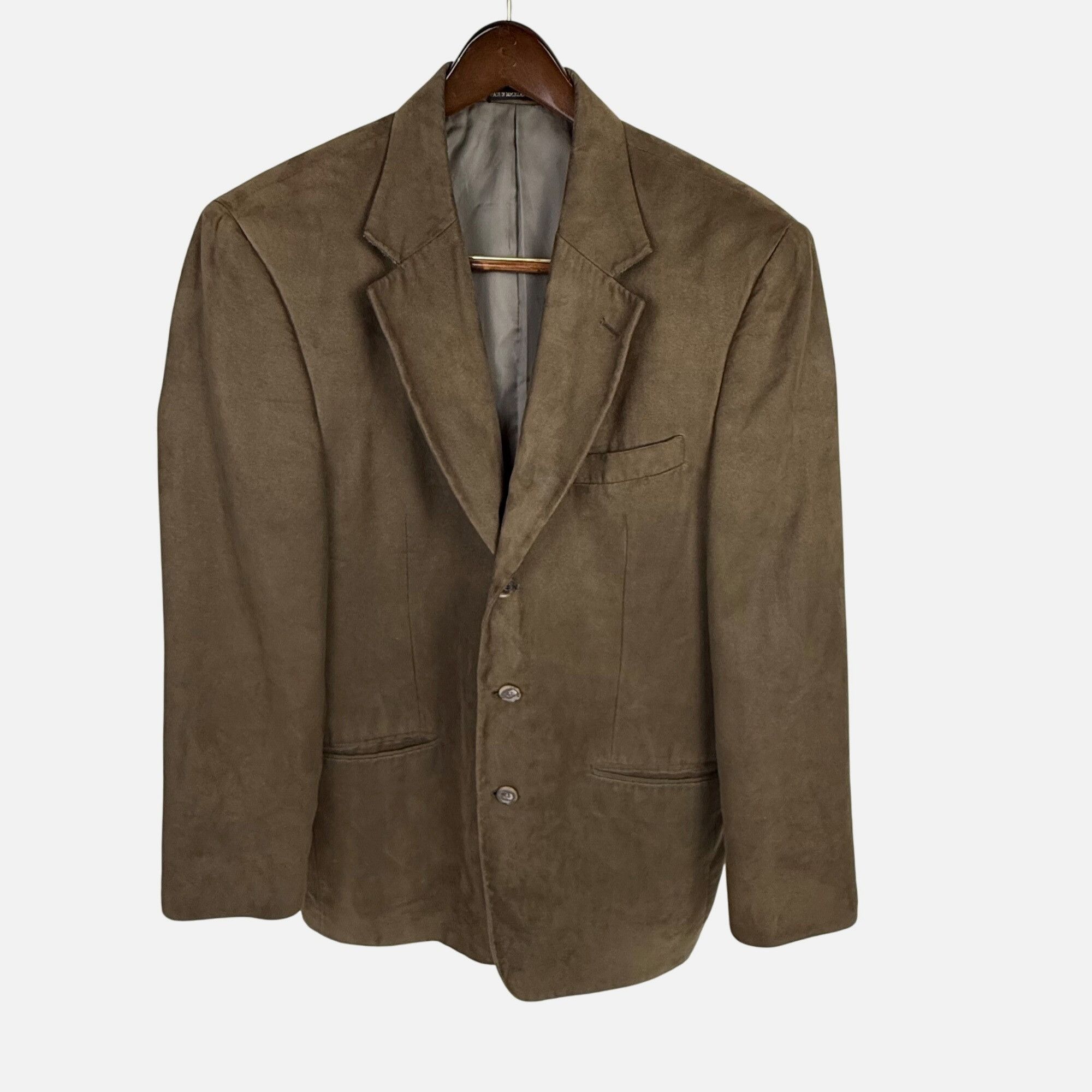 Other Vintage J.Riggings Men's Faux-Suede Blazer Brown Size 42R Size 42R - 1 Thumbnail