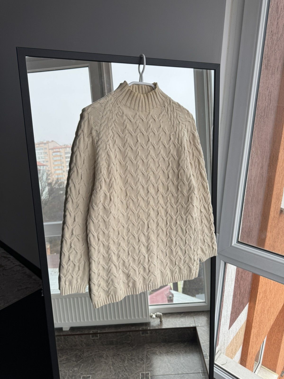 Other Tiki Tirawa Paris Cream Cable Knit Sweater High Neck Sz S Size S / US 4 / IT 40 - 1 Thumbnail
